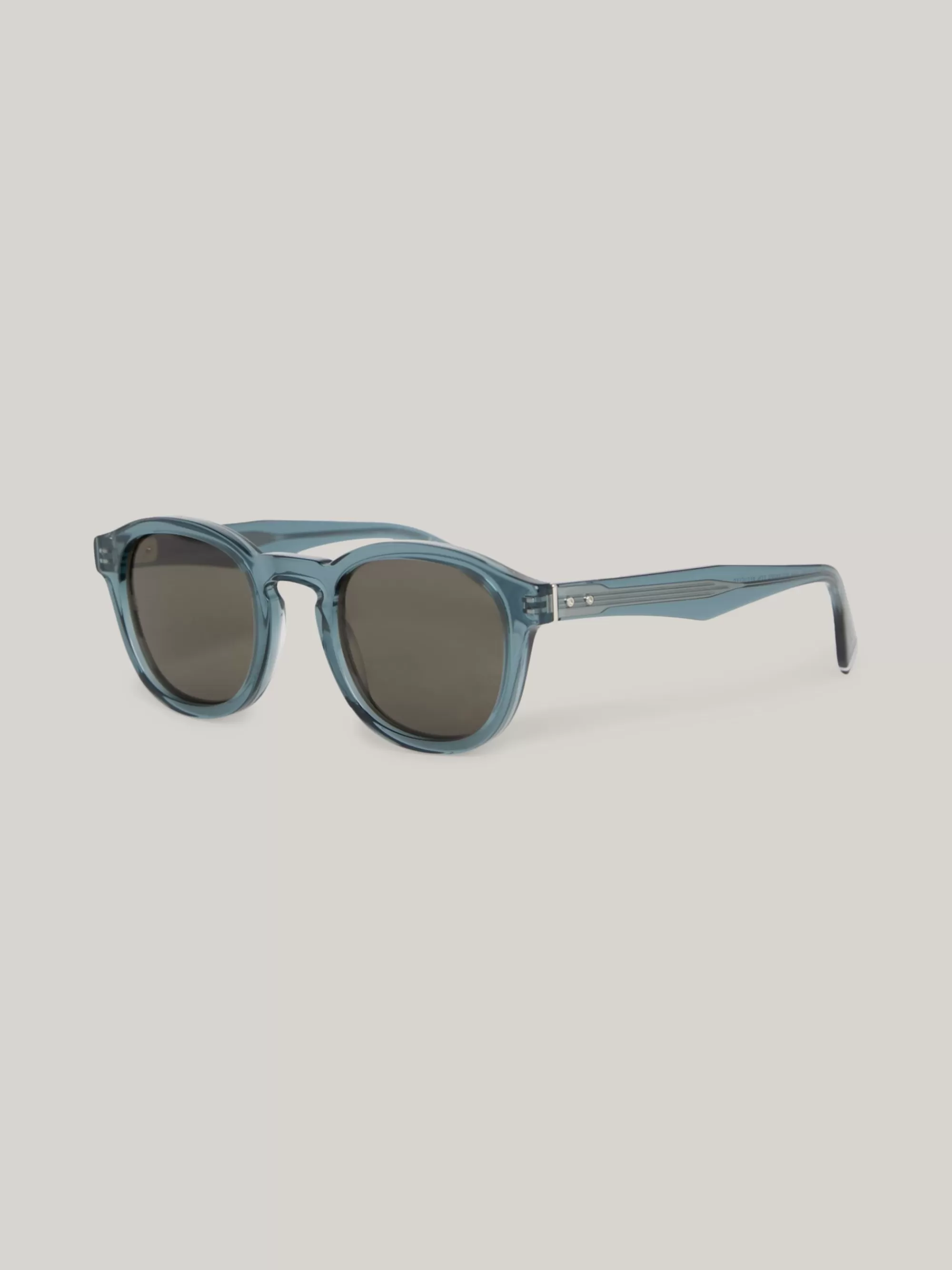 Zonnebrillen*Tommy Hilfiger Ovale Zonnebril Met Studs TRANSP BLUE