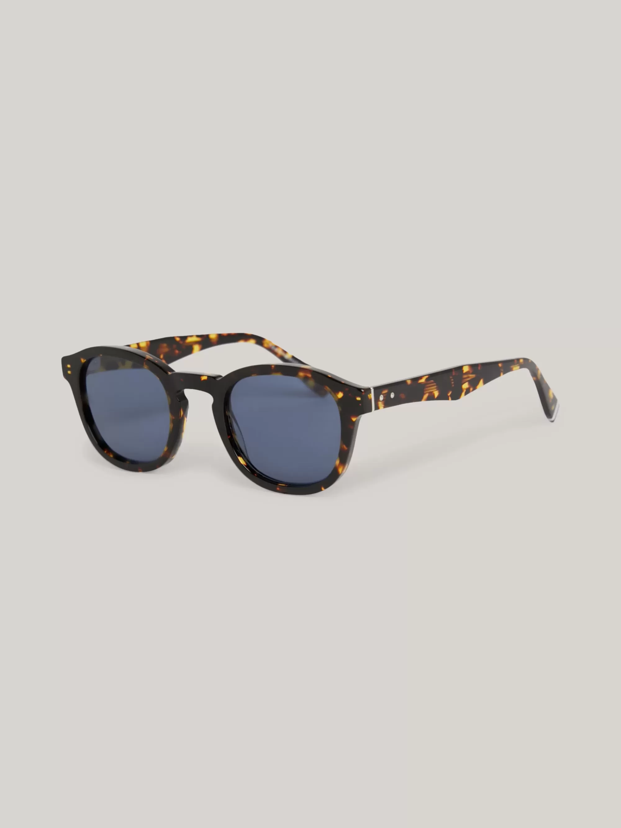 Zonnebrillen*Tommy Hilfiger Ovale Zonnebril Met Studs HAVANA