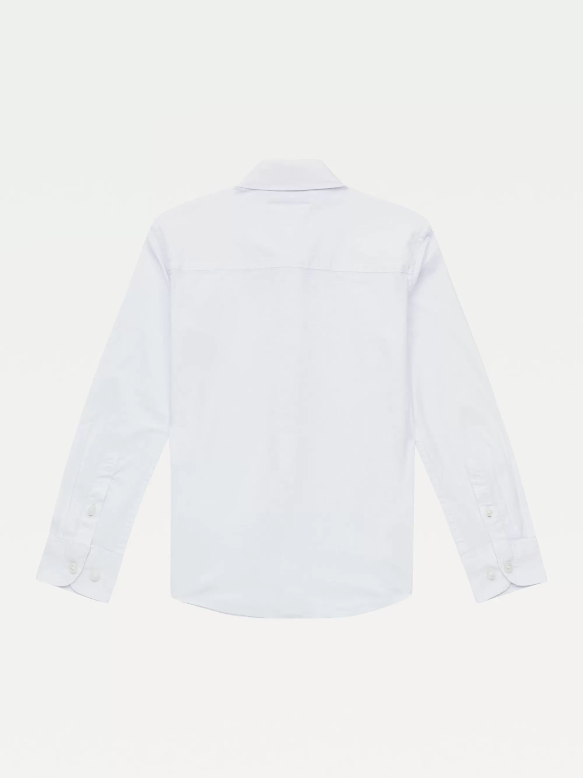 Overhemden*Tommy Hilfiger Overhemd Van Katoenen Stretchpoplin WHITE