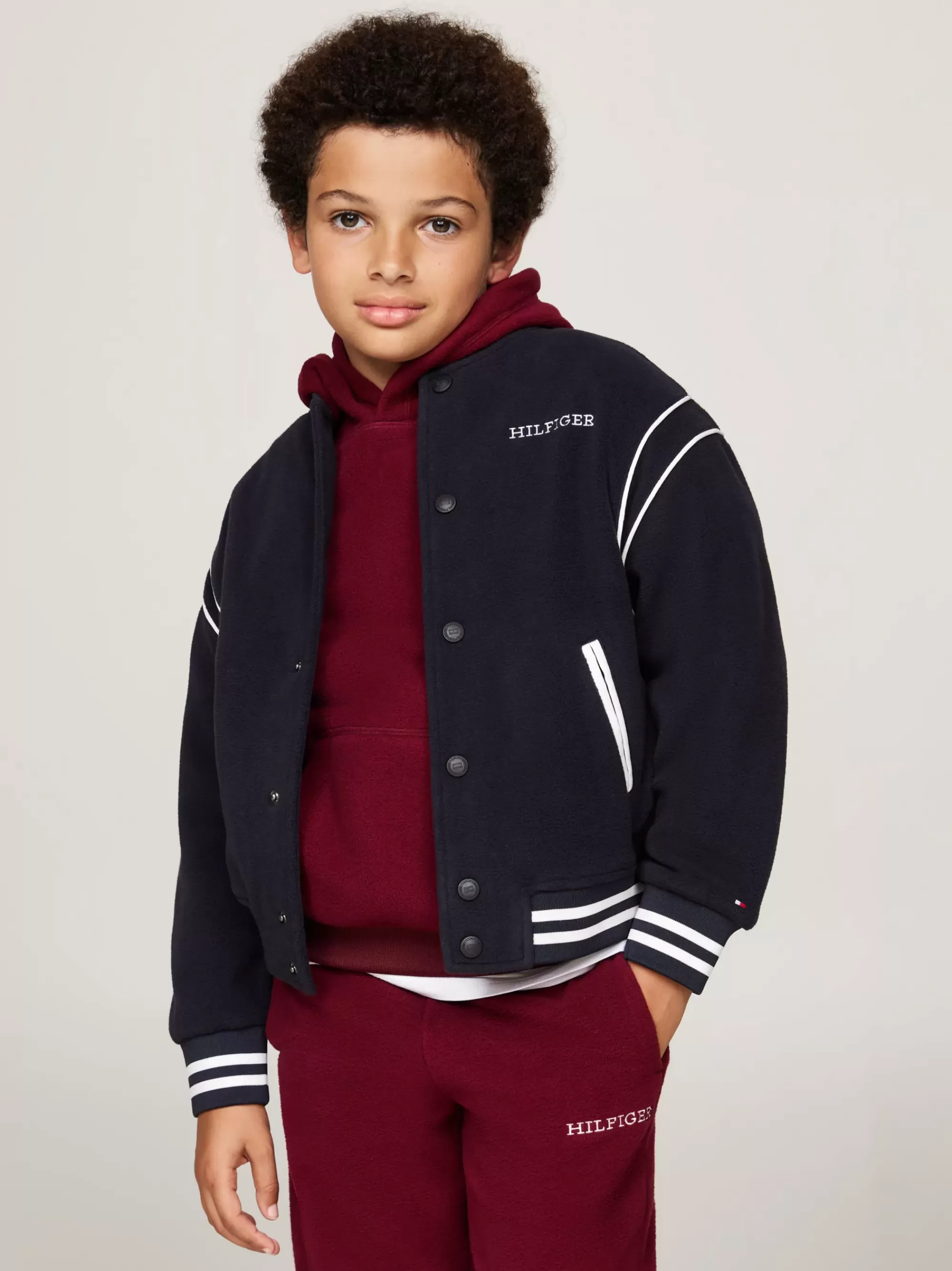 Sweatshirts & Hoodies | Sweatshirts & Hoodies*Tommy Hilfiger Oversized Bombersweatshirt Van Fleece DESERT SKY