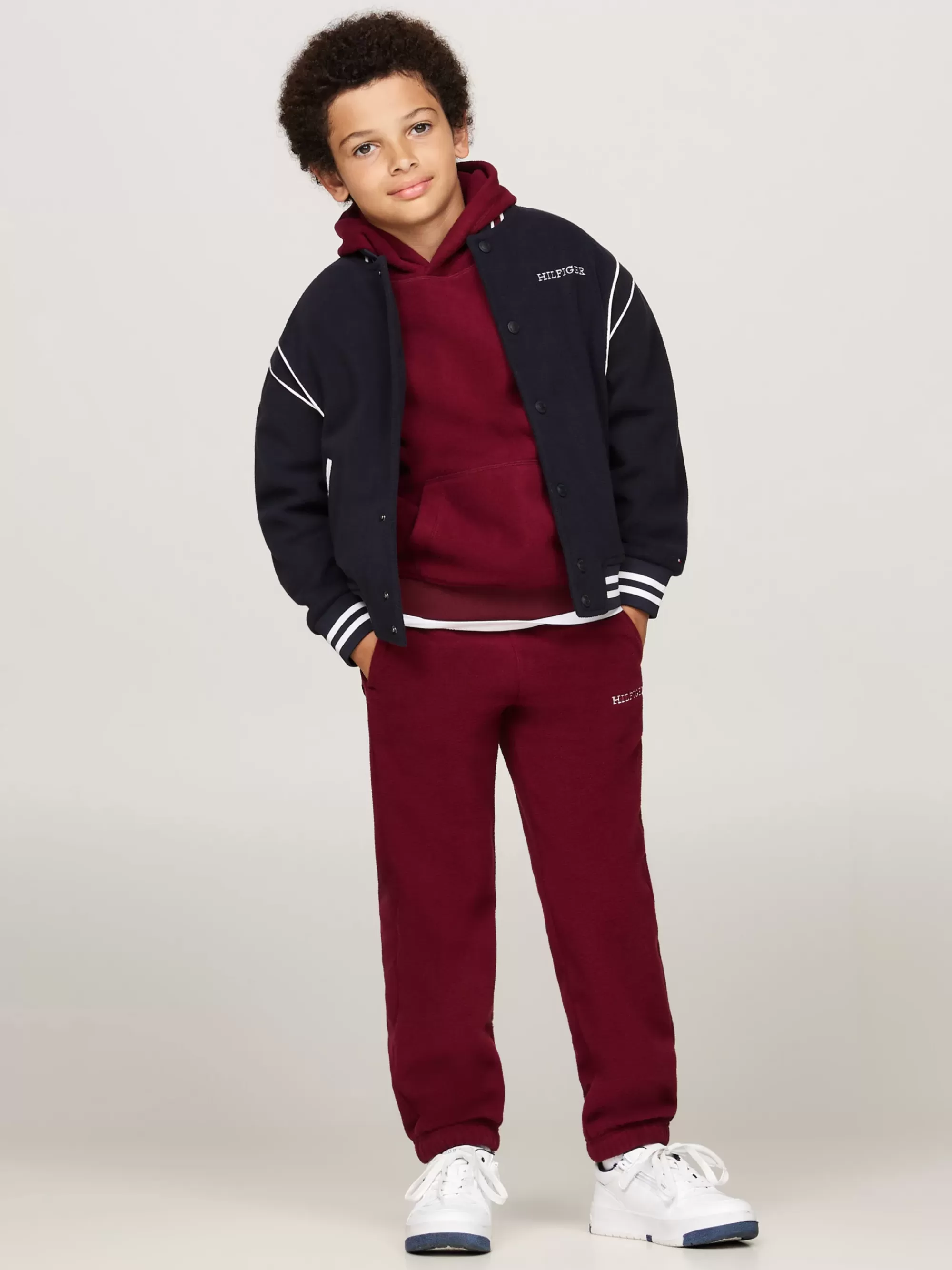 Sweatshirts & Hoodies | Sweatshirts & Hoodies*Tommy Hilfiger Oversized Bombersweatshirt Van Fleece DESERT SKY