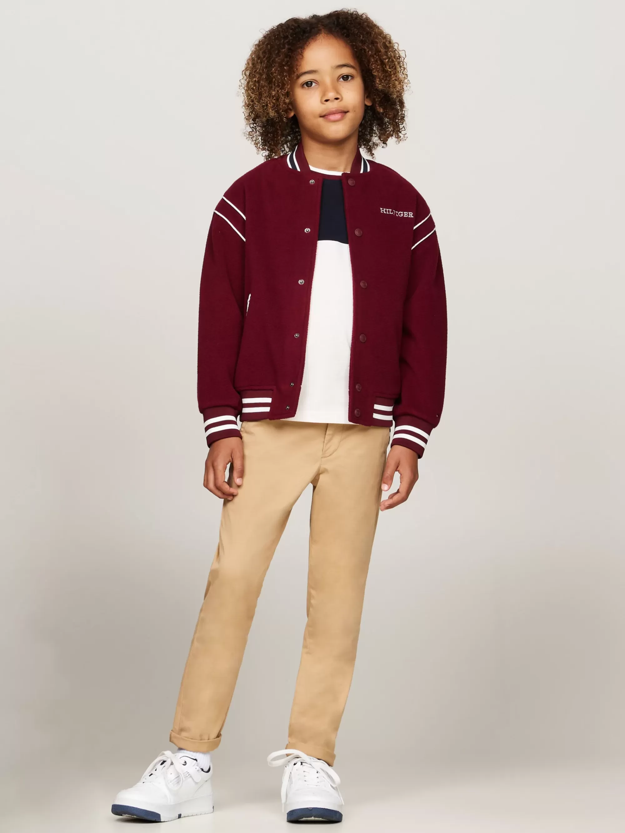Sweatshirts & Hoodies | Sweatshirts & Hoodies*Tommy Hilfiger Oversized Bombersweatshirt Van Fleece DEEP ROUGE