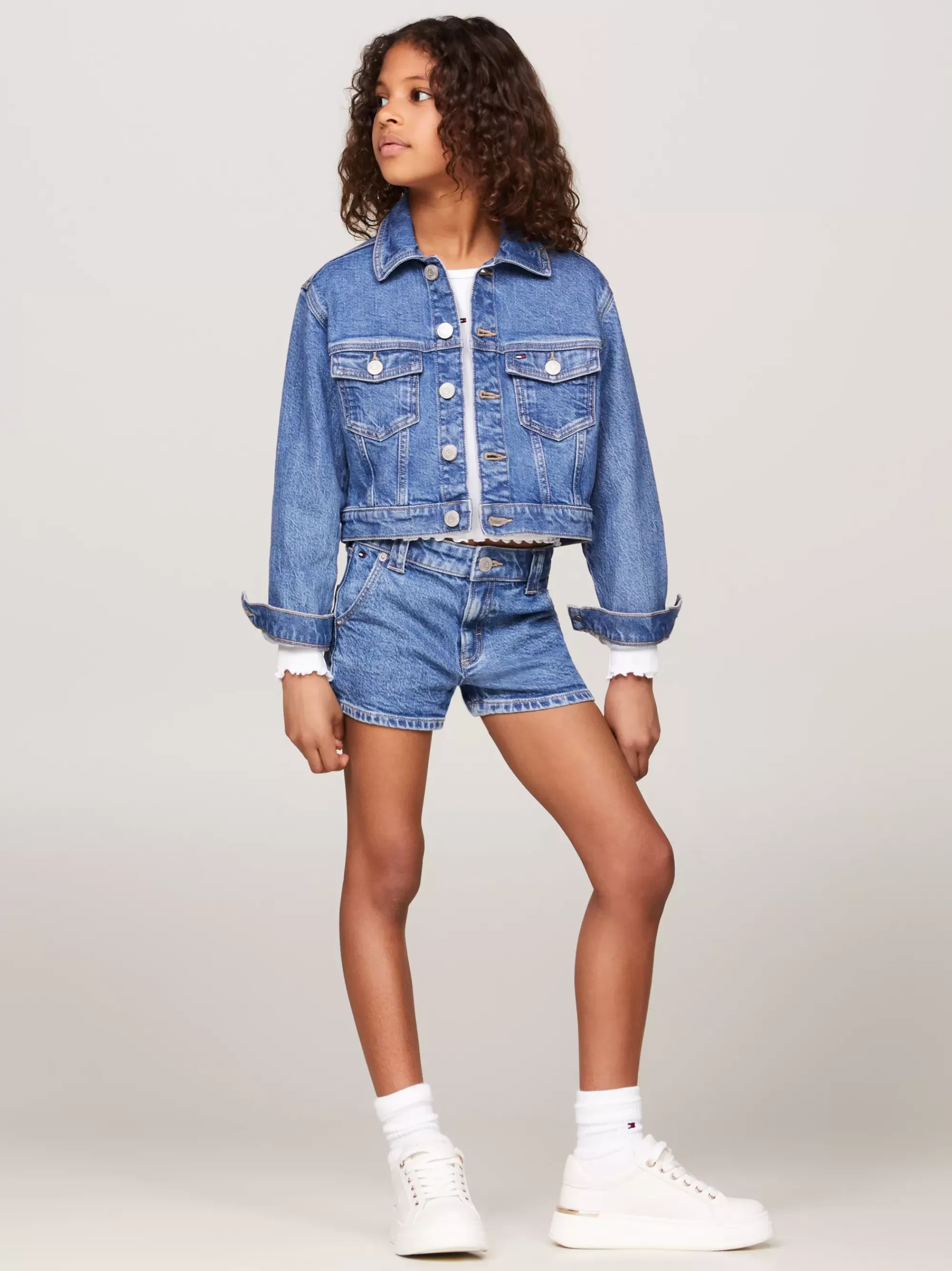 Jassen & Jacks*Tommy Hilfiger Oversized Denim Truckerjack MIDSALTPEPPER
