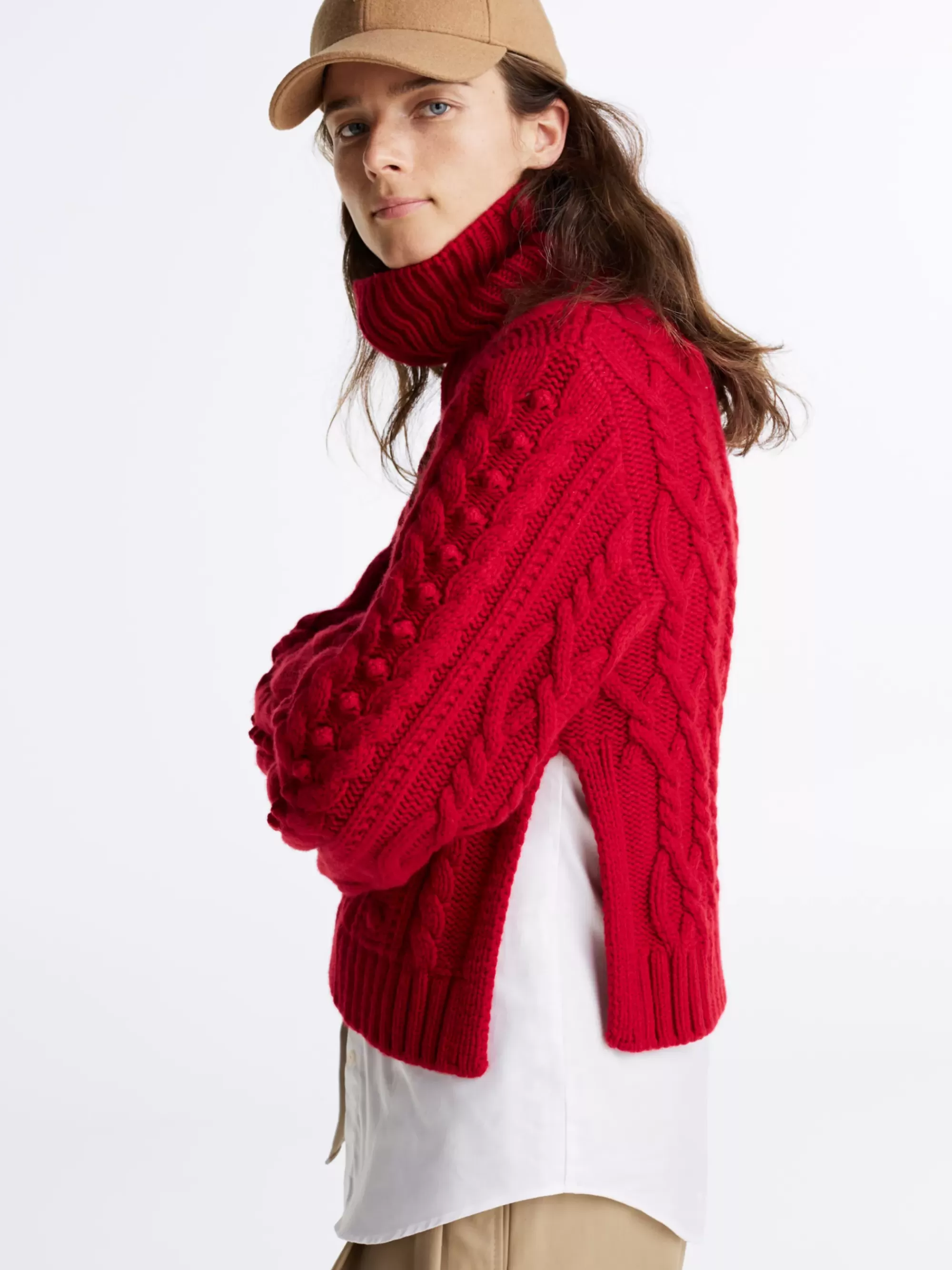 Coltruien | Truien Met Ronde Hals*Tommy Hilfiger Oversized Wollen Coltrui PRIMARY RED