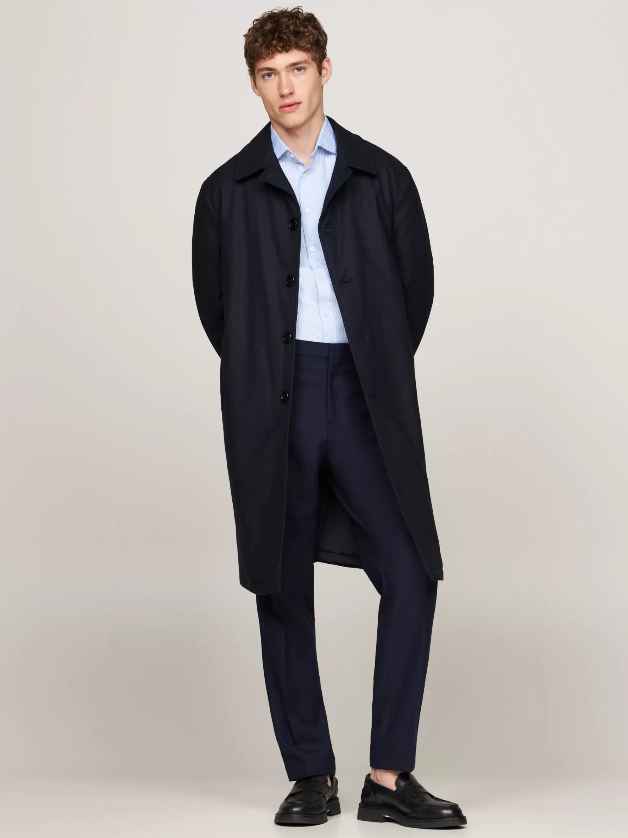 Pakken & Tailored | Jassen & Jacks*Tommy Hilfiger Padded Flanellen Jas Met Opgezette Borstzak BLUE