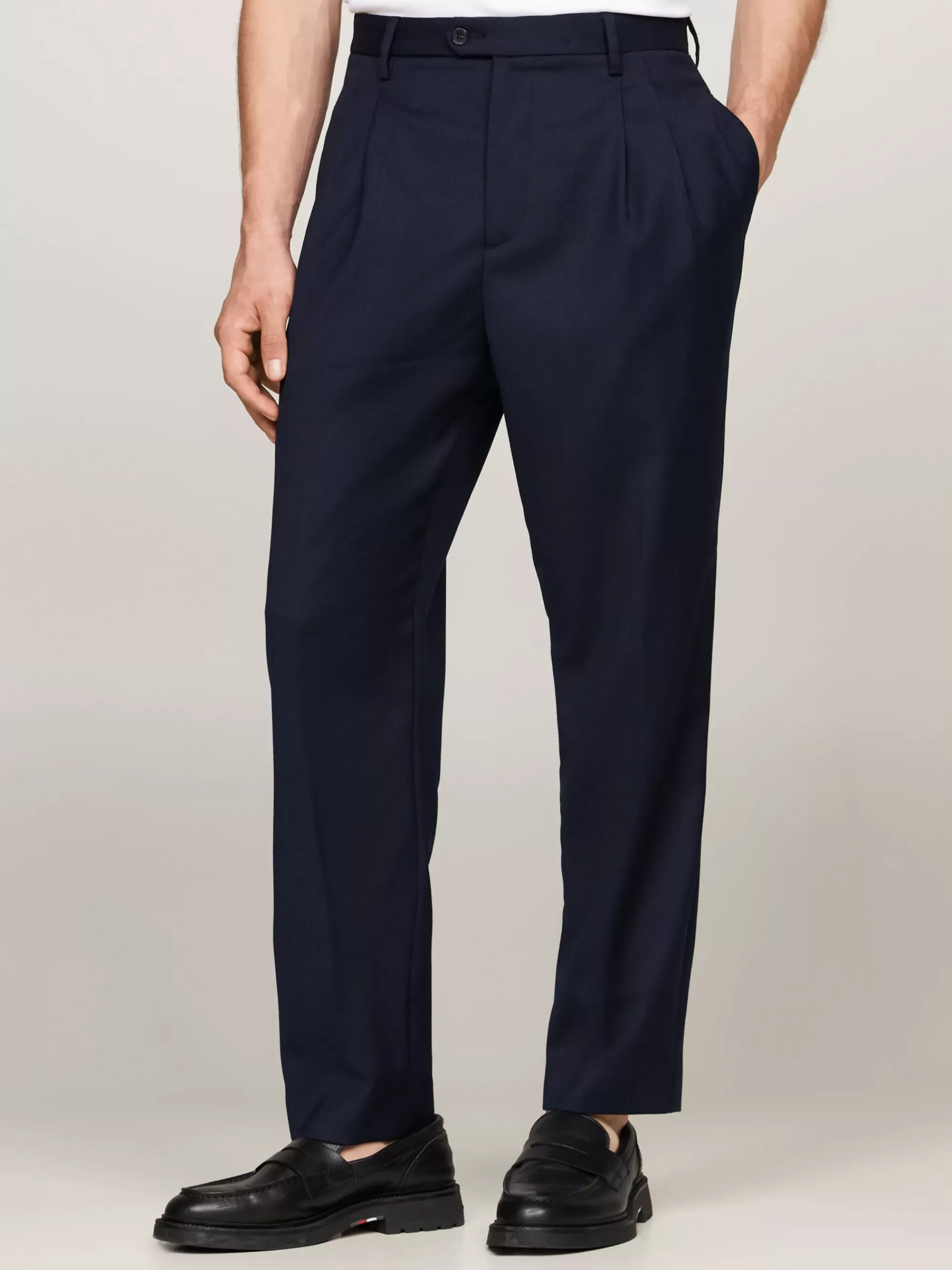 Pakken & Tailored | Broeken*Tommy Hilfiger Pantalon Met Plooien BLUE