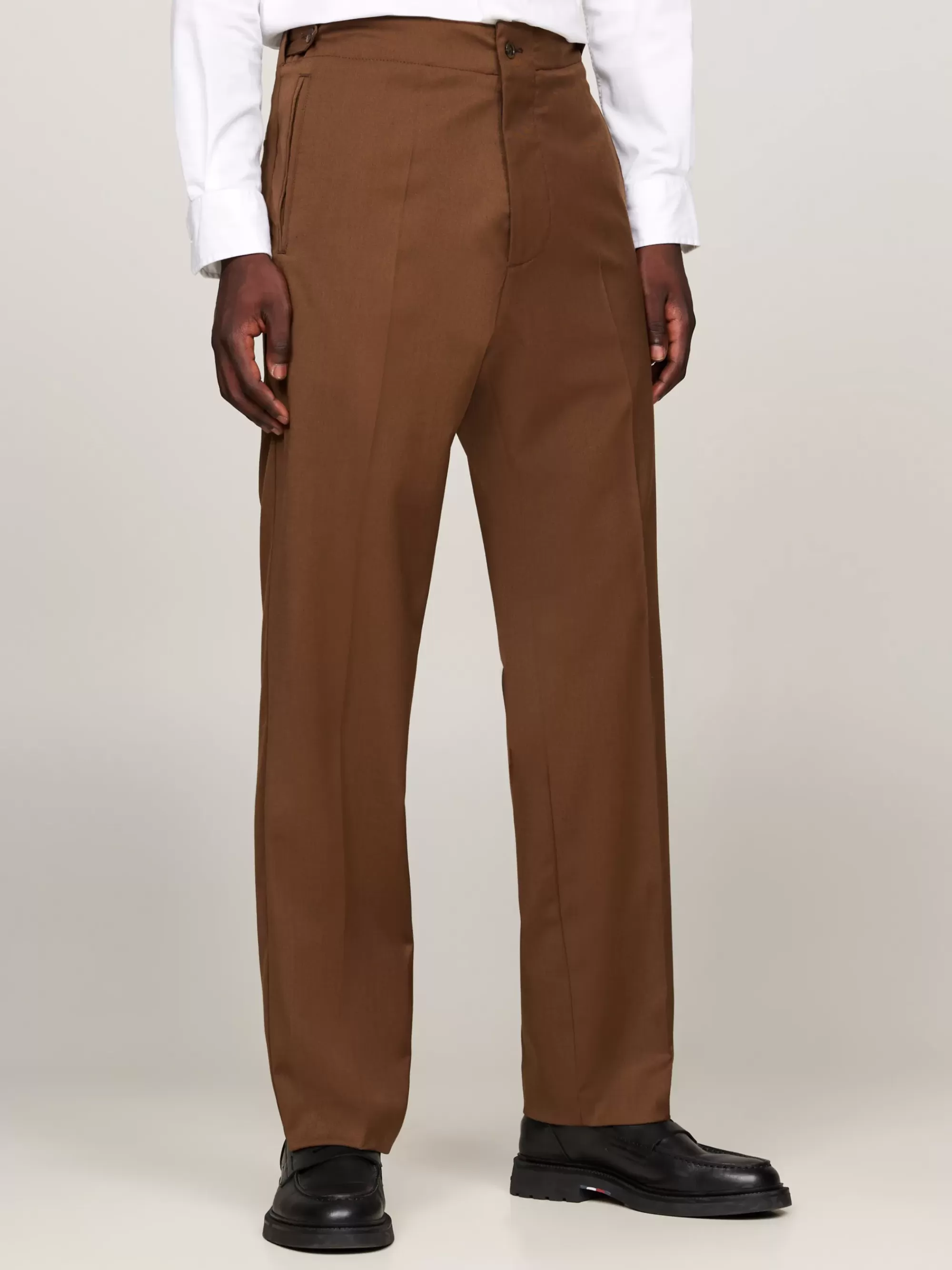 Pakken & Tailored | Broeken*Tommy Hilfiger Pantalon Met Verstelbare Taille BROWN