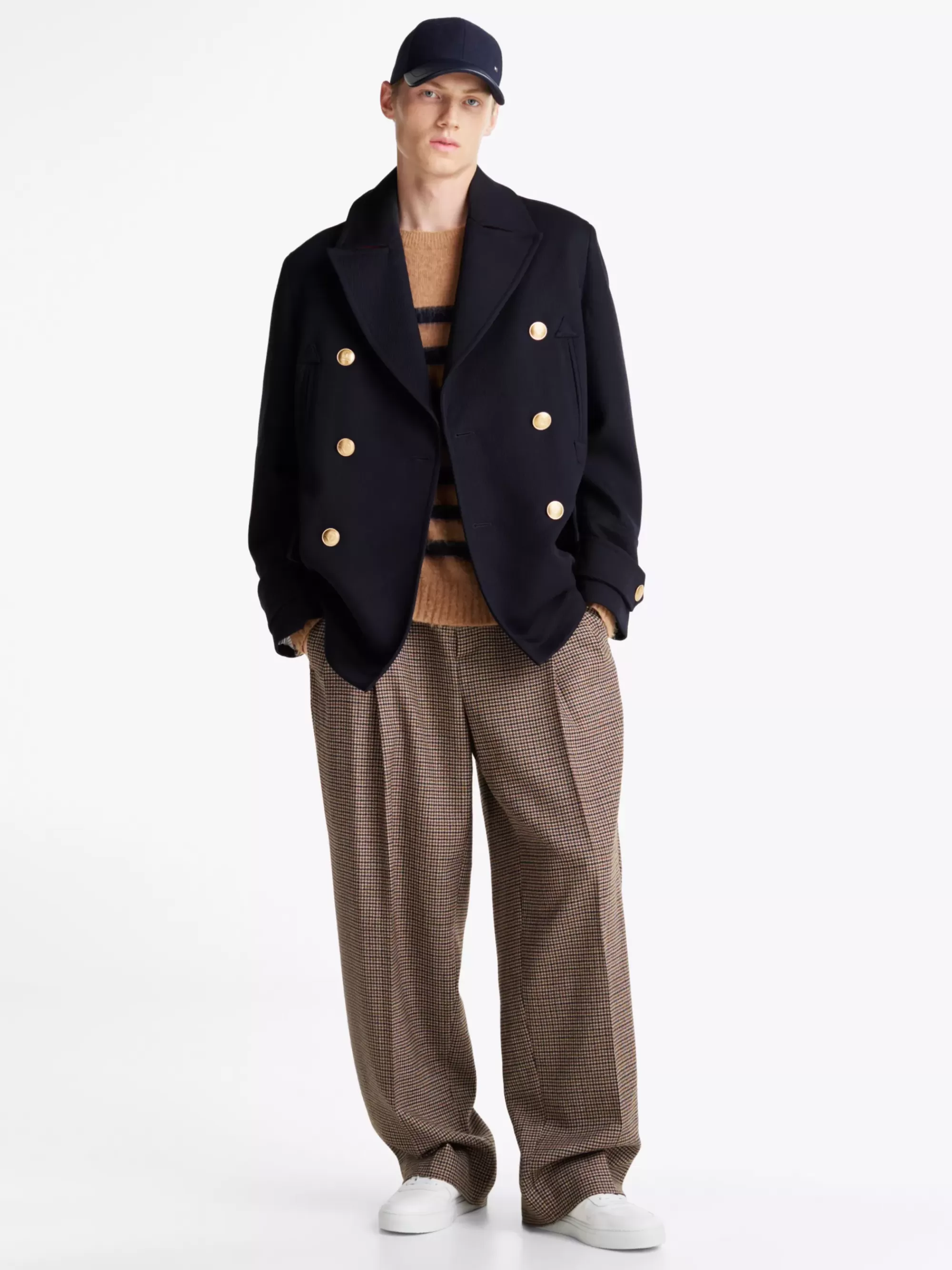 Broeken*Tommy Hilfiger Pantalon Van Wolmix BEIGE