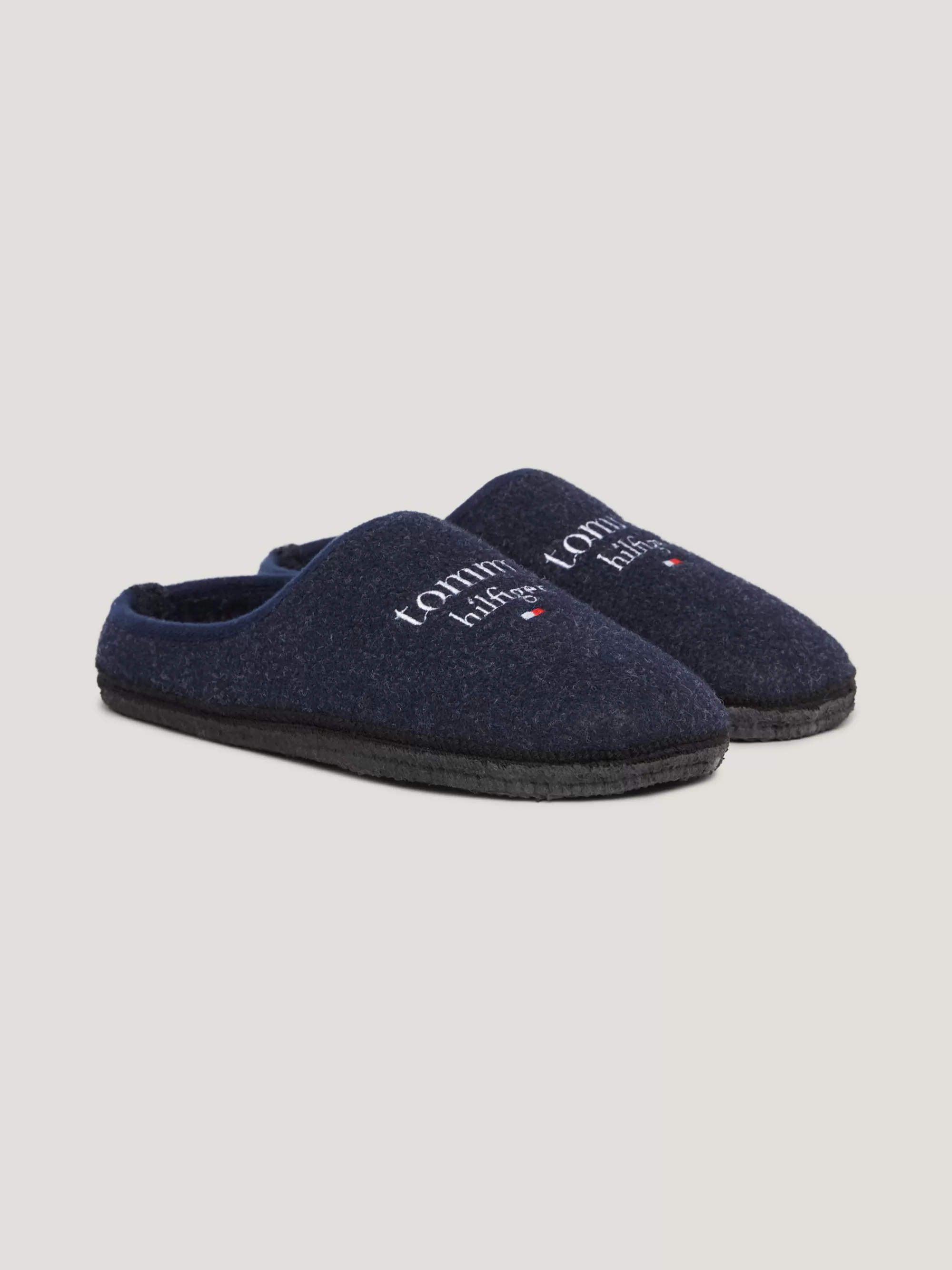 Schoenen & Accessoires*Tommy Hilfiger Pantoffel Met Geborduurd Logo BLUE