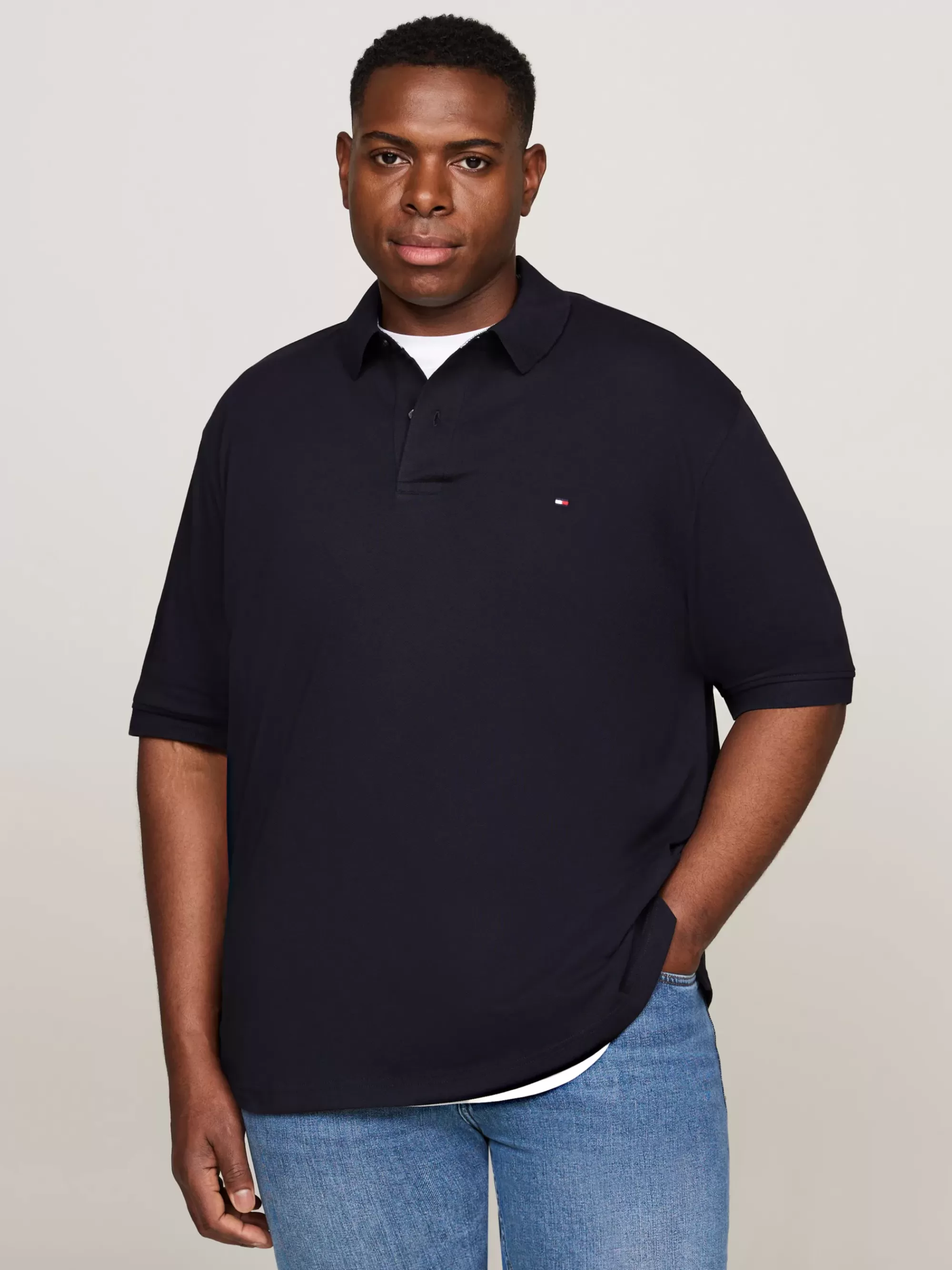 Plus Size Kleding & Inclusieve Maten | Polo's*Tommy Hilfiger Plus 1985 Classic Fit Polo DESERT SKY