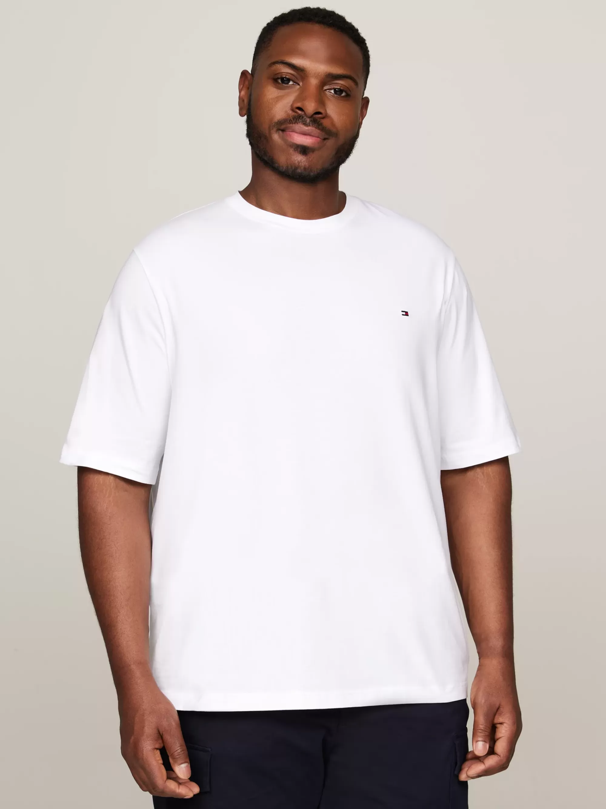 Plus Size Kleding & Inclusieve Maten | T-Shirts*Tommy Hilfiger Plus Extra Slim Fit T-shirt WHITE