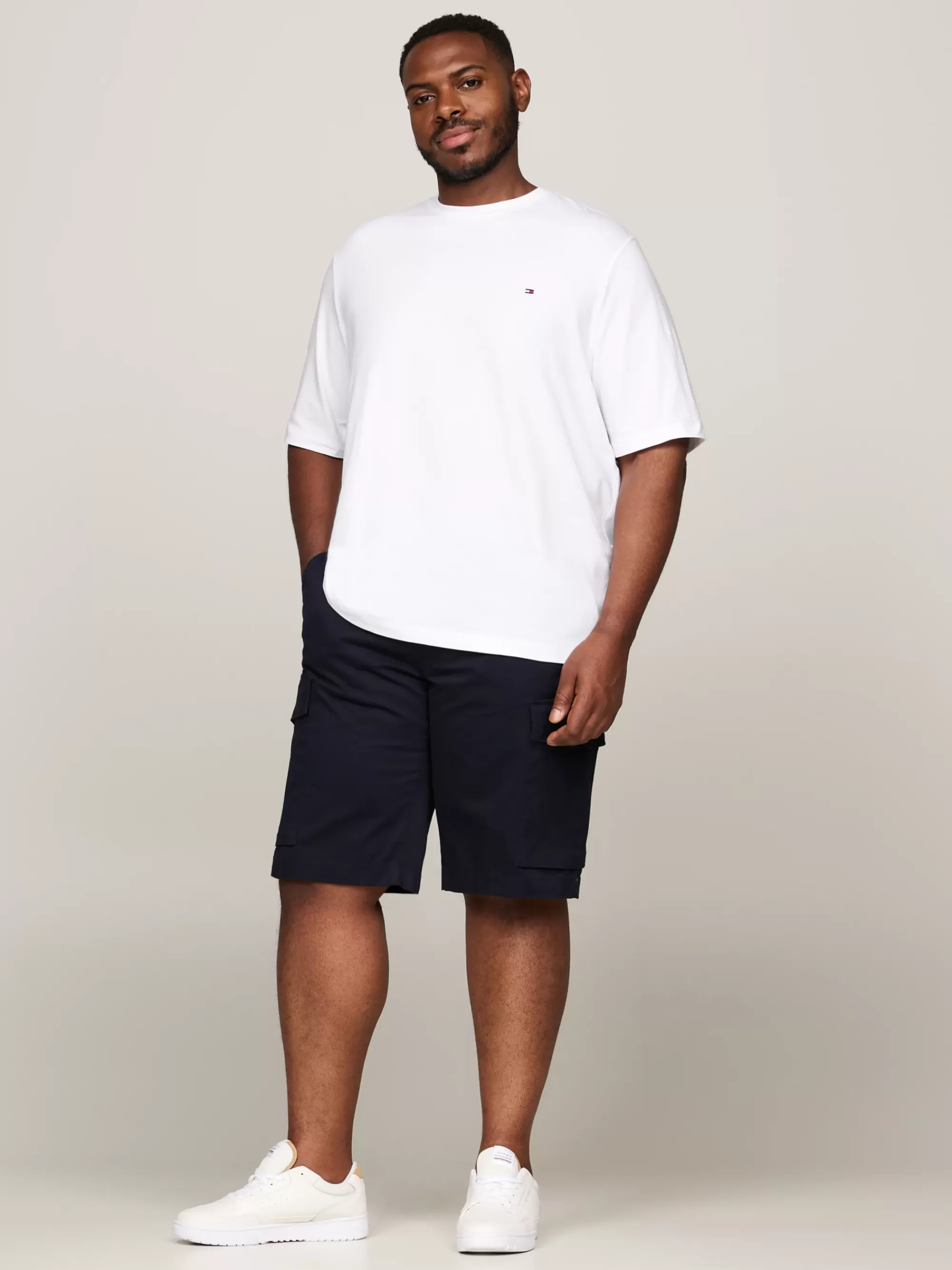 Plus Size Kleding & Inclusieve Maten | T-Shirts*Tommy Hilfiger Plus Extra Slim Fit T-shirt WHITE