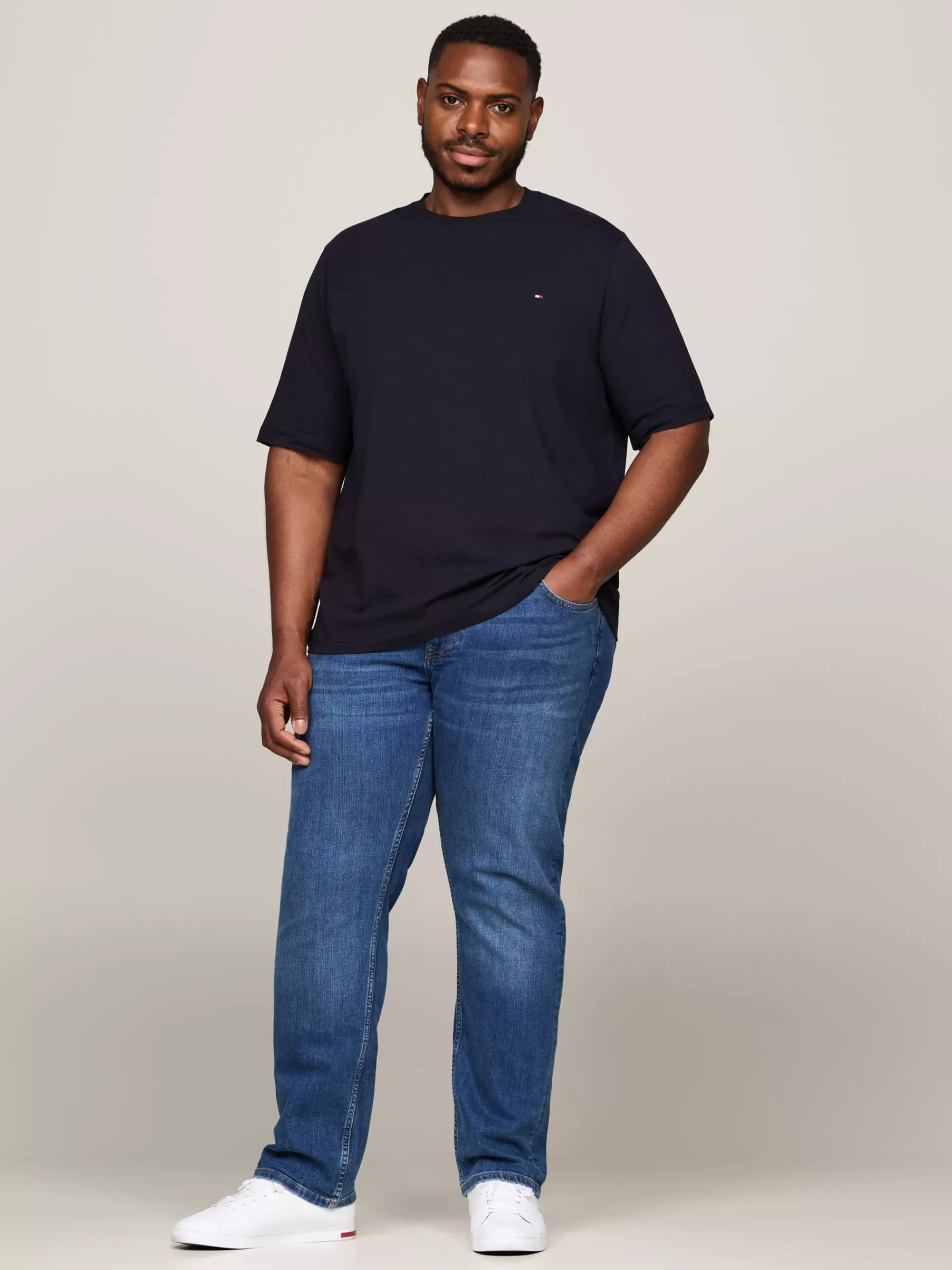 Plus Size Kleding & Inclusieve Maten | T-Shirts*Tommy Hilfiger Plus Extra Slim Fit T-shirt DESERT SKY