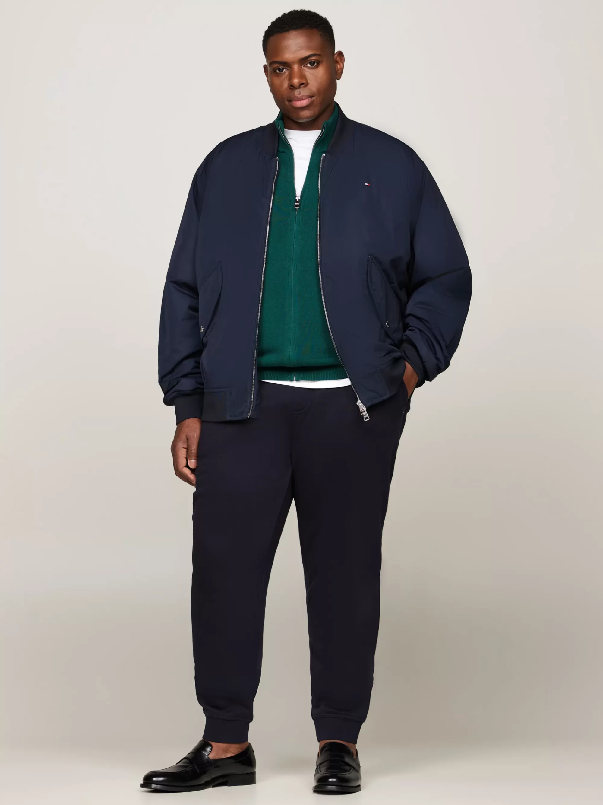 Broeken*Tommy Hilfiger Plus Jogger Met Boorden DESERT SKY