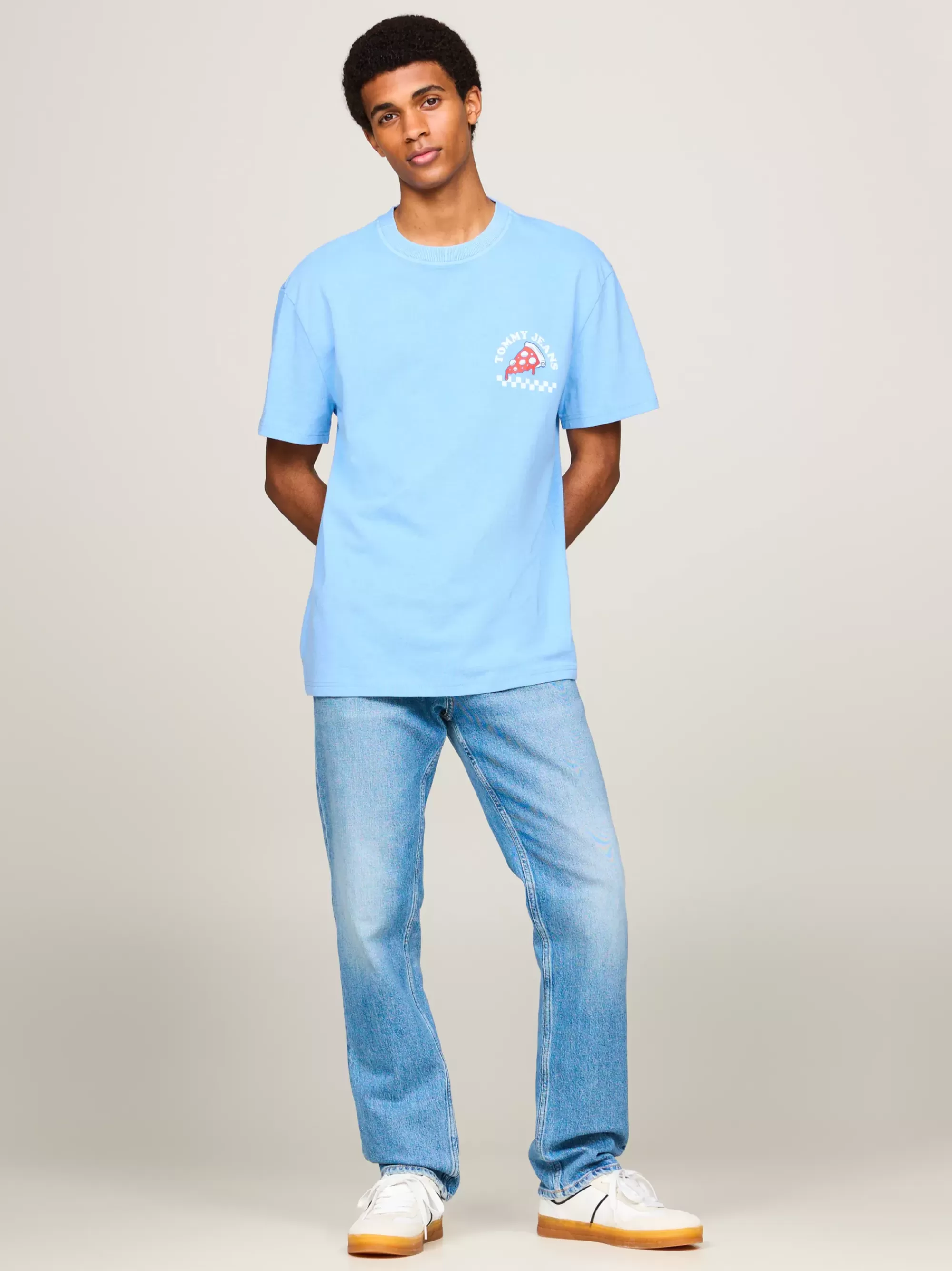 T-Shirts*Tommy Hilfiger Plus T-shirt Met Graphic Op De Rug WESTSIDE BLUE