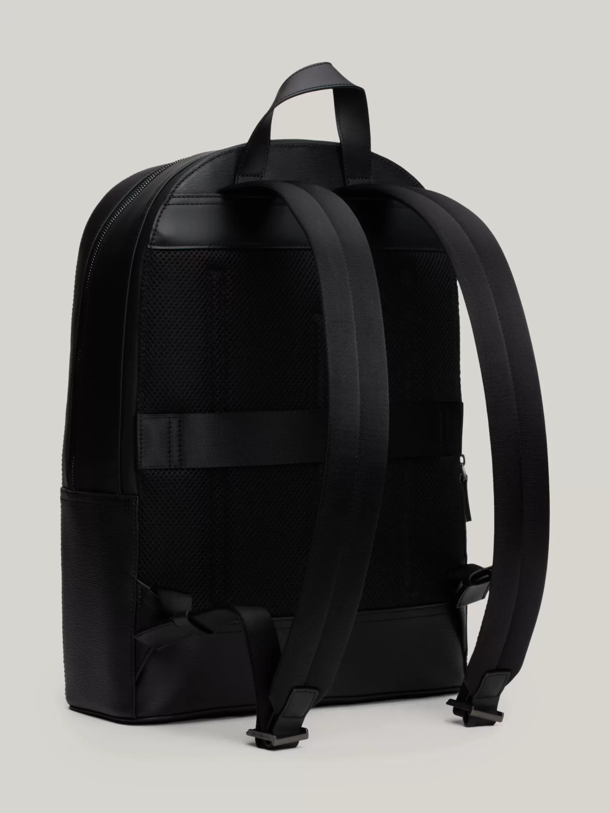 Rugzakken*Tommy Hilfiger Premium Business Leren Rugzak BLACK