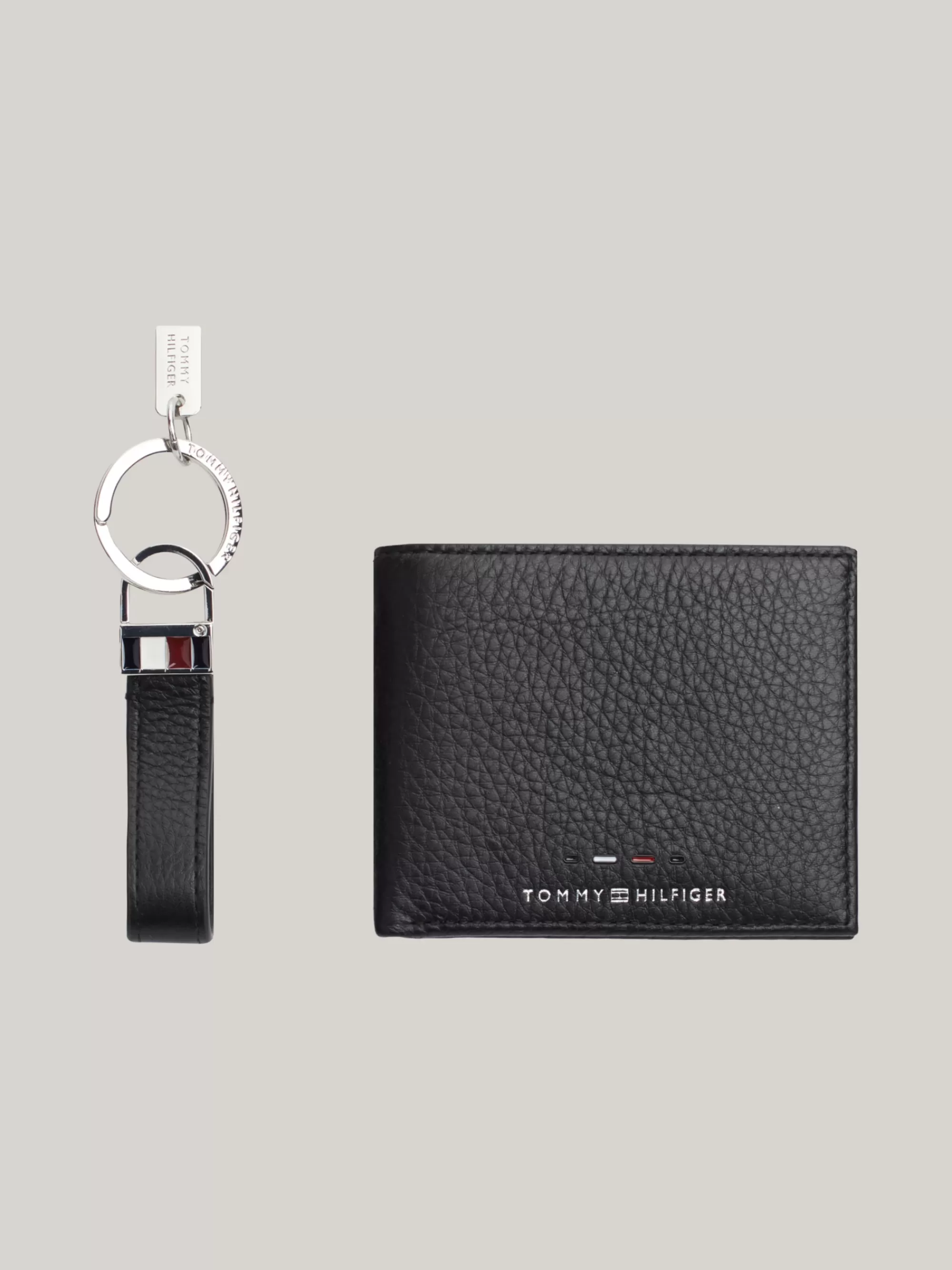 Portemonnees & Sleutelhangers*Tommy Hilfiger Premium Cadeauset Met Leren Portemonnee BLACK