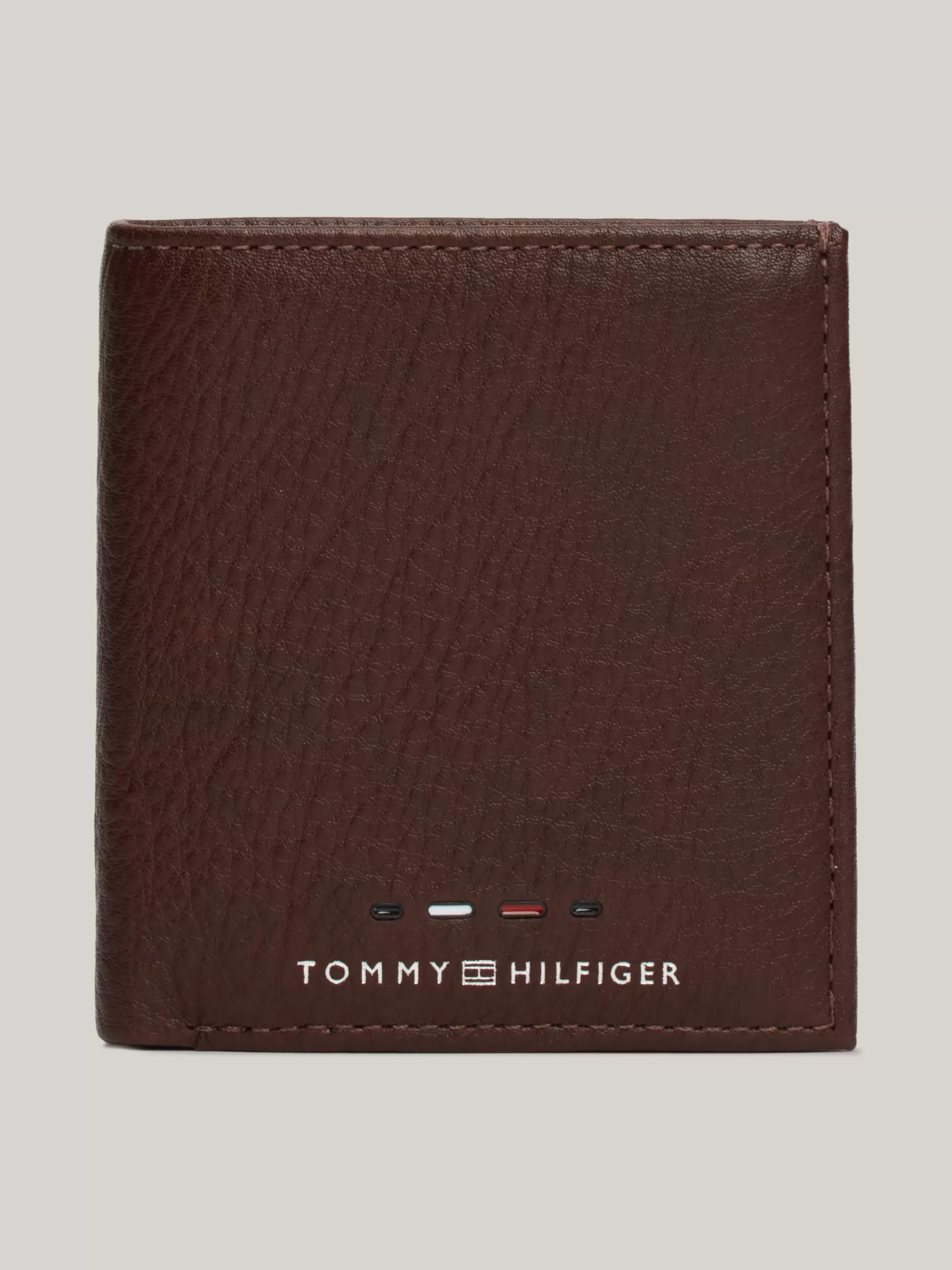 Portemonnees & Sleutelhangers*Tommy Hilfiger Premium Leren Bifold Portemonnee COGNAC