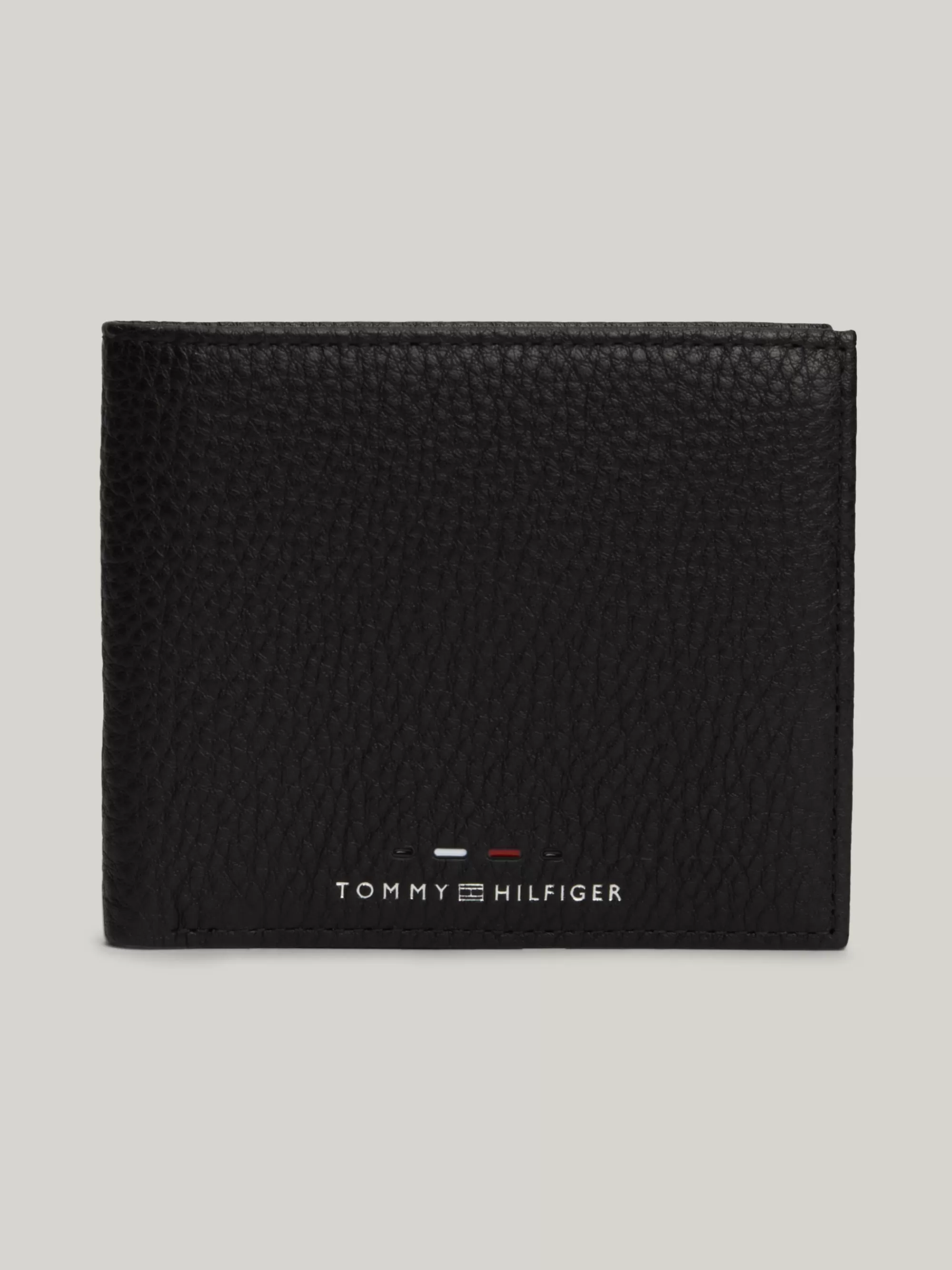 Portemonnees & Sleutelhangers*Tommy Hilfiger Premium Leren Creditcard- En Muntportemonnee BLACK