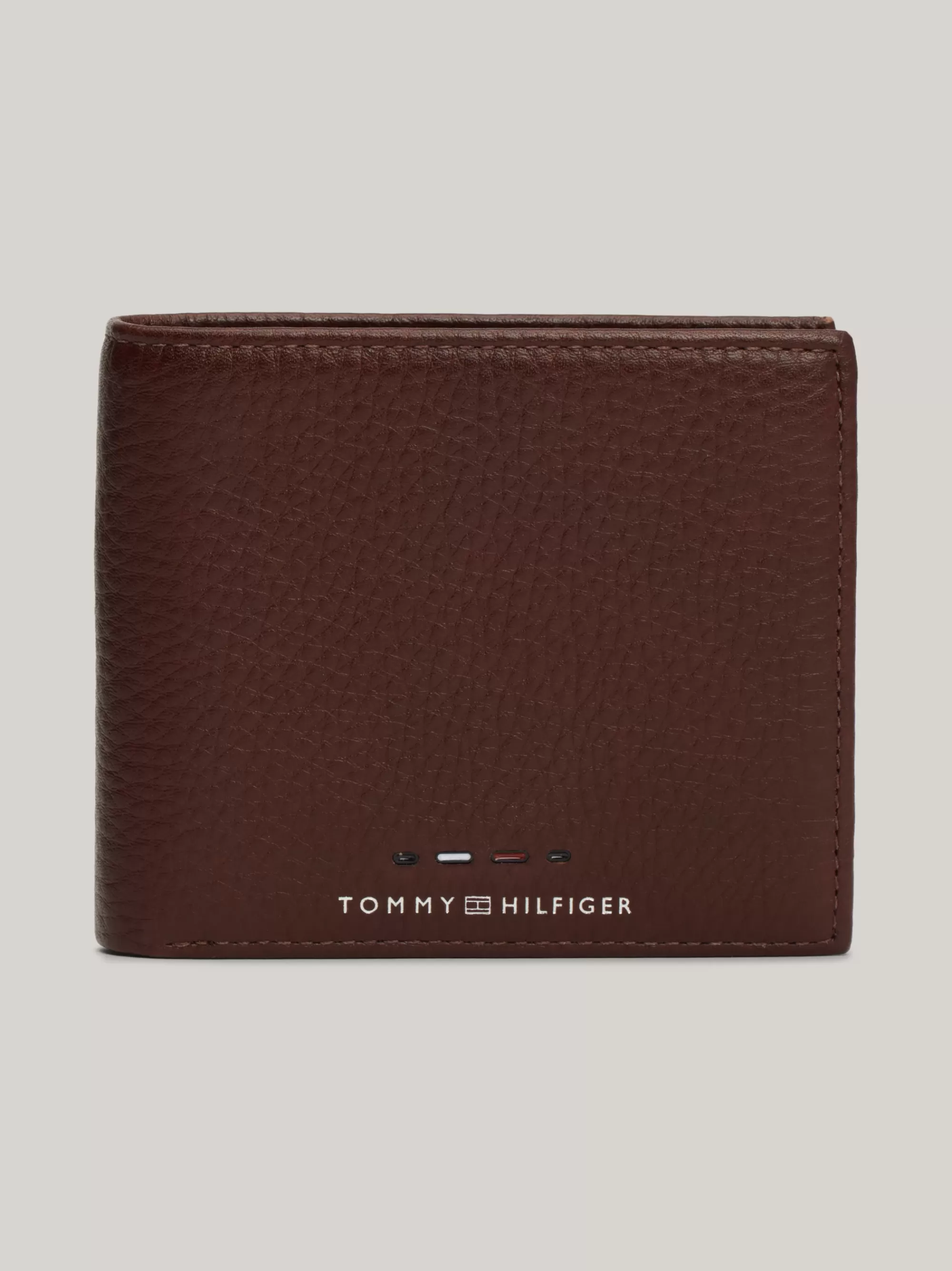 Portemonnees & Sleutelhangers*Tommy Hilfiger Premium Leren Creditcard- En Muntportemonnee COGNAC