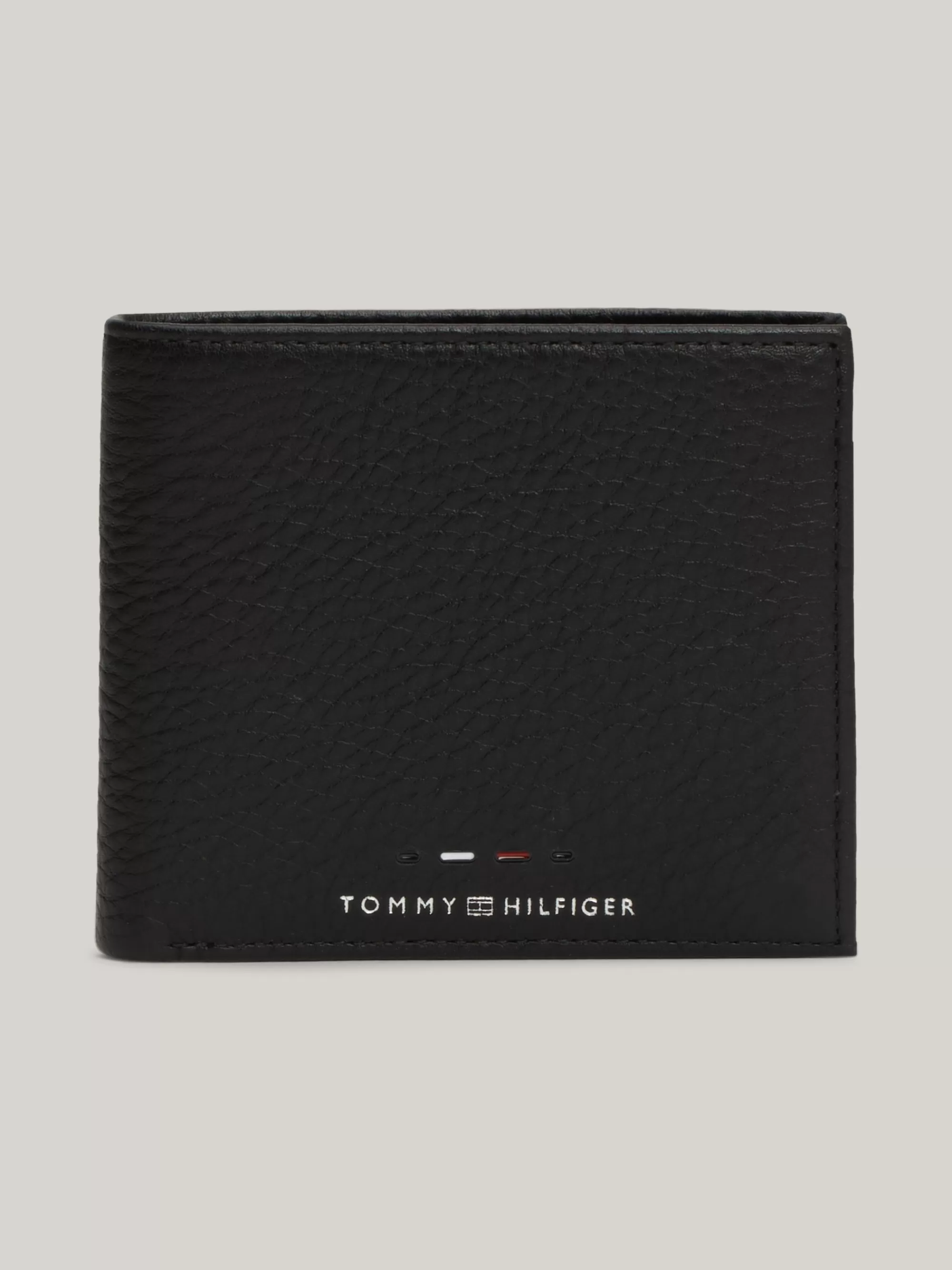 Portemonnees & Sleutelhangers*Tommy Hilfiger Premium Leren Creditcard- En Muntportemonnee BLACK