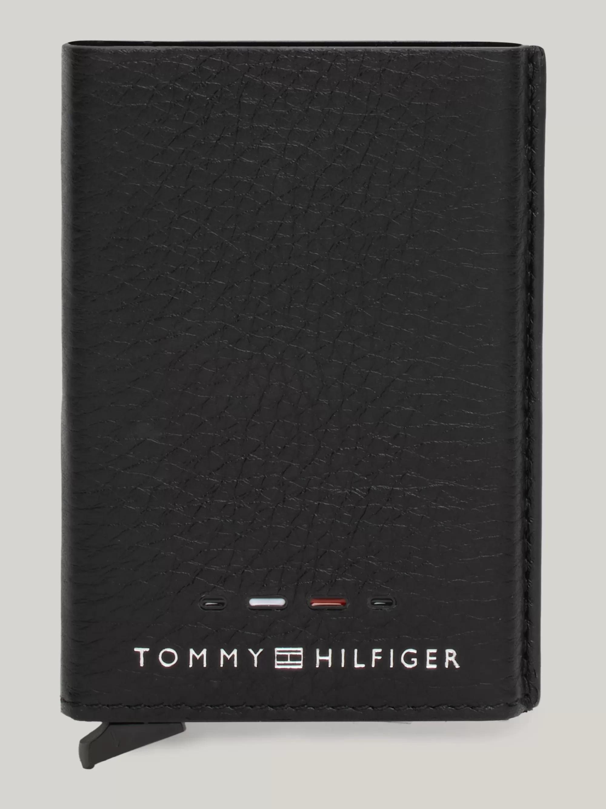 Portemonnees & Sleutelhangers*Tommy Hilfiger Premium Leren Creditcardhouder BLACK