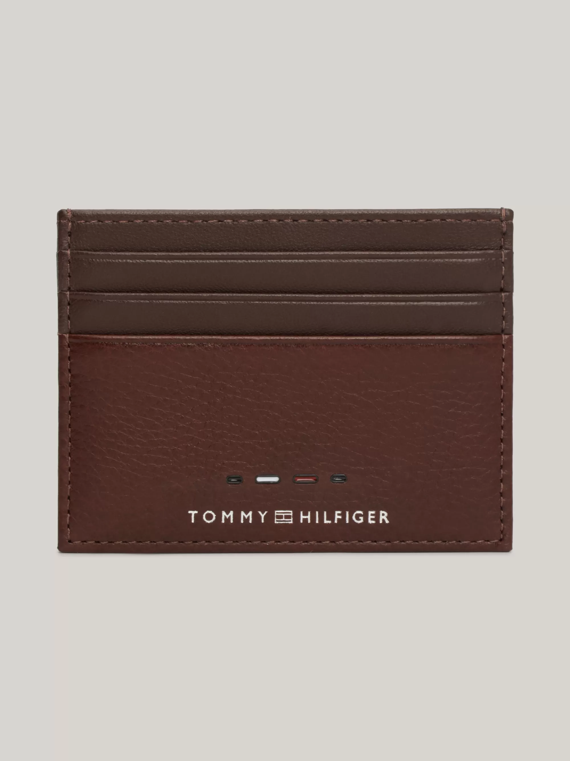 Portemonnees & Sleutelhangers*Tommy Hilfiger Premium Leren Creditcardhouder Met Logo COGNAC