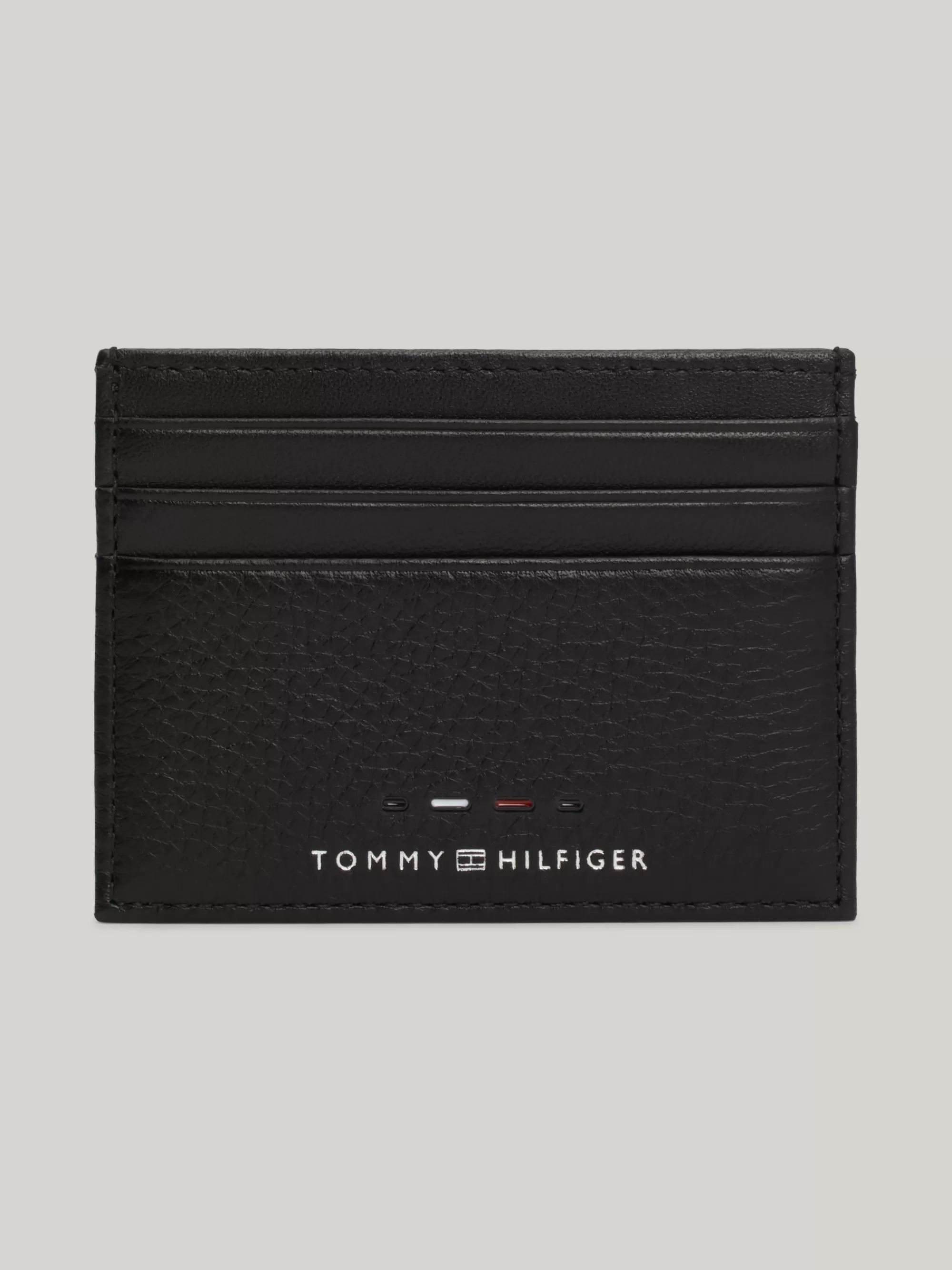 Portemonnees & Sleutelhangers*Tommy Hilfiger Premium Leren Creditcardhouder Met Logo BLACK