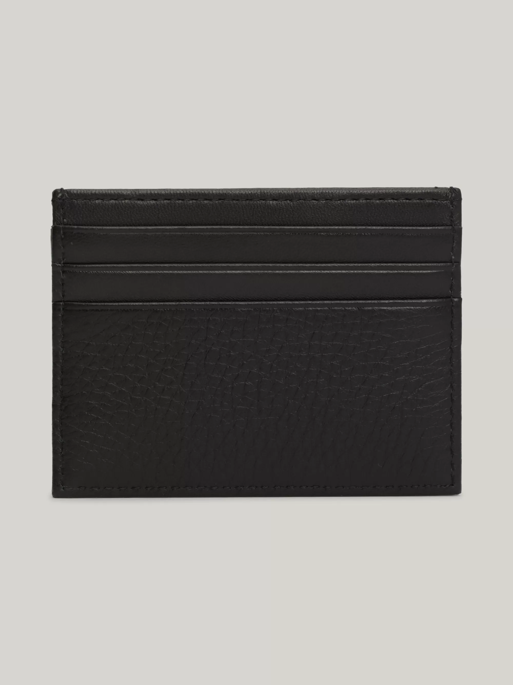 Portemonnees & Sleutelhangers*Tommy Hilfiger Premium Leren Creditcardhouder Met Logo BLACK