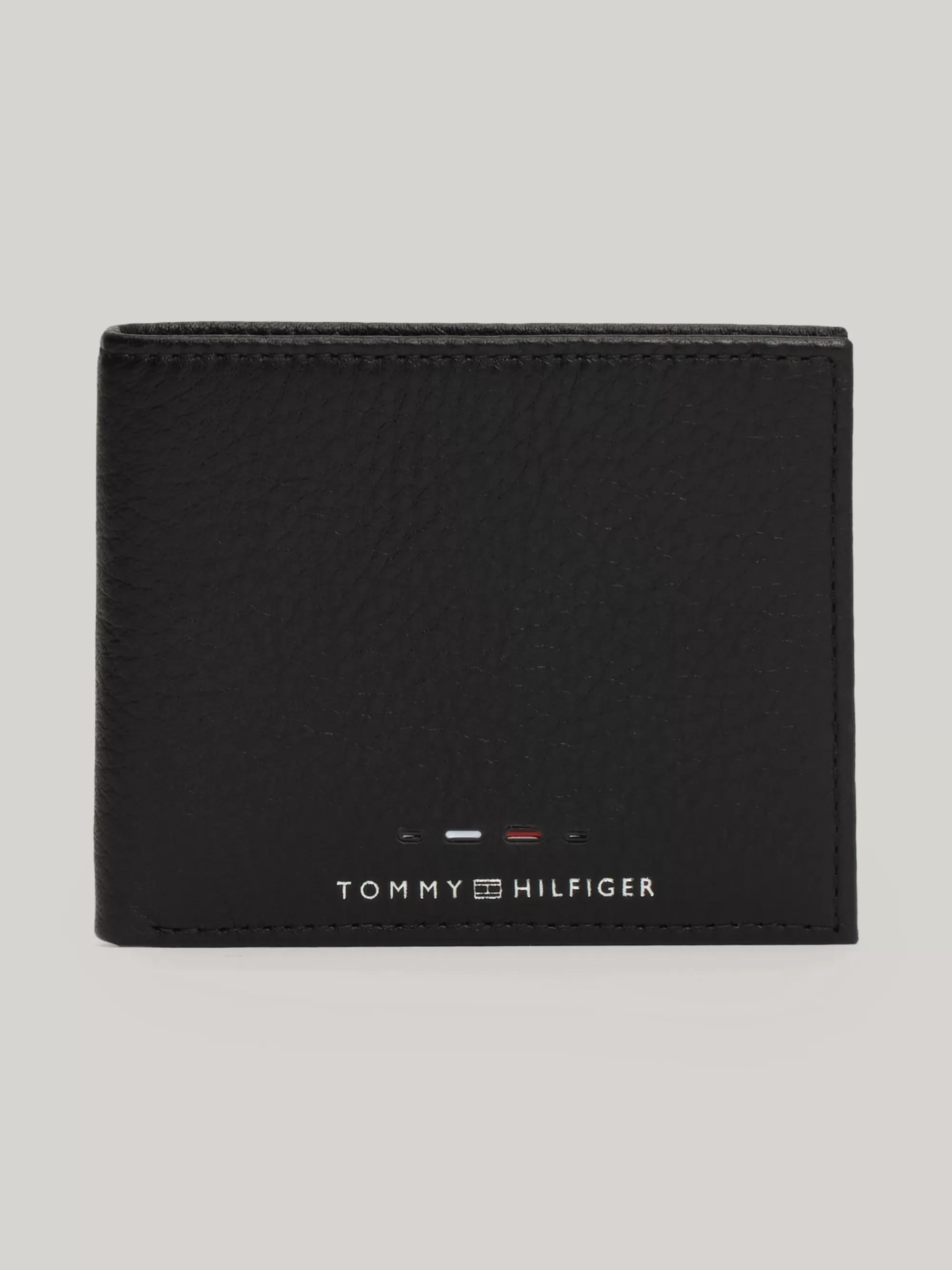 Portemonnees & Sleutelhangers*Tommy Hilfiger Premium Leren Creditcardportemonnee BLACK