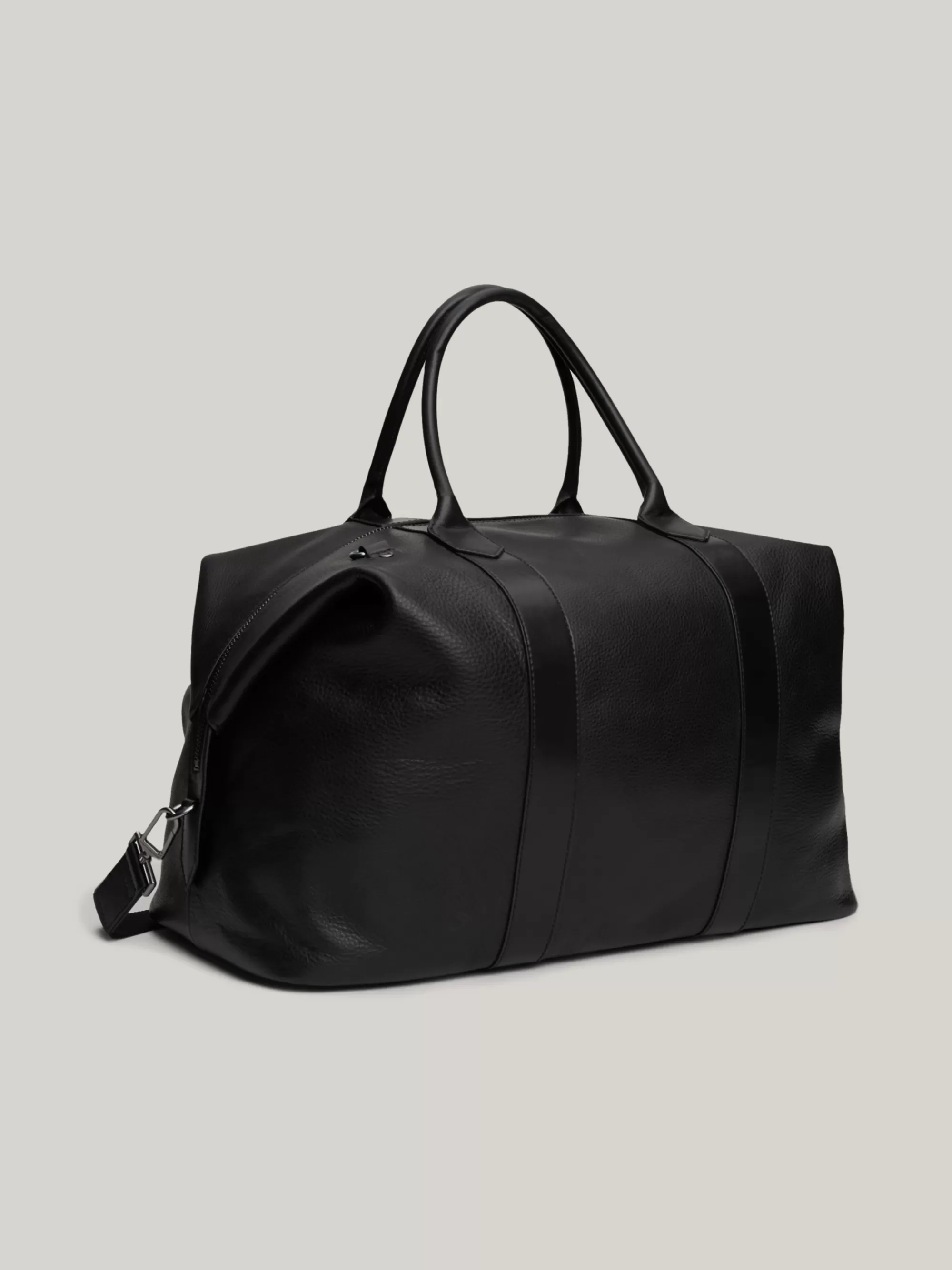 Weekendtassen*Tommy Hilfiger Premium Leren Reistas BLACK