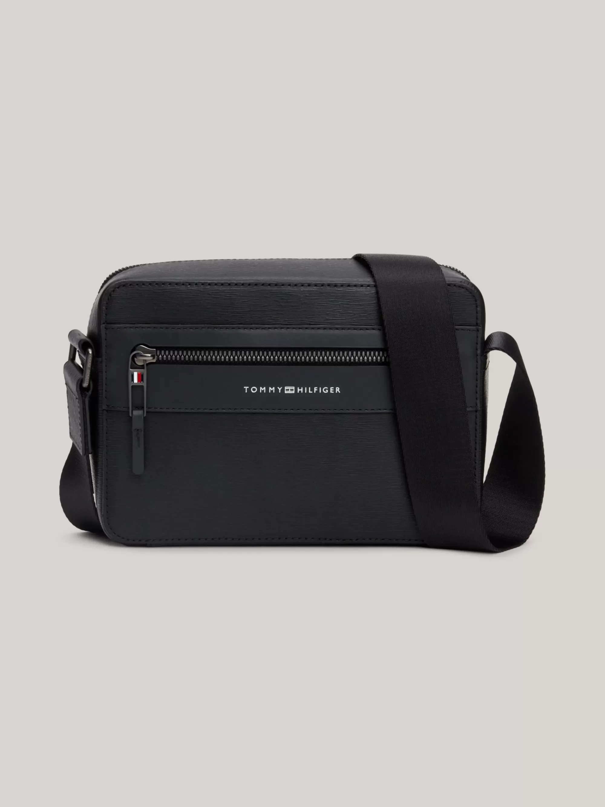 Crossbodytassen*Tommy Hilfiger Premium TH Business Crossbodytas Van Leer BLACK