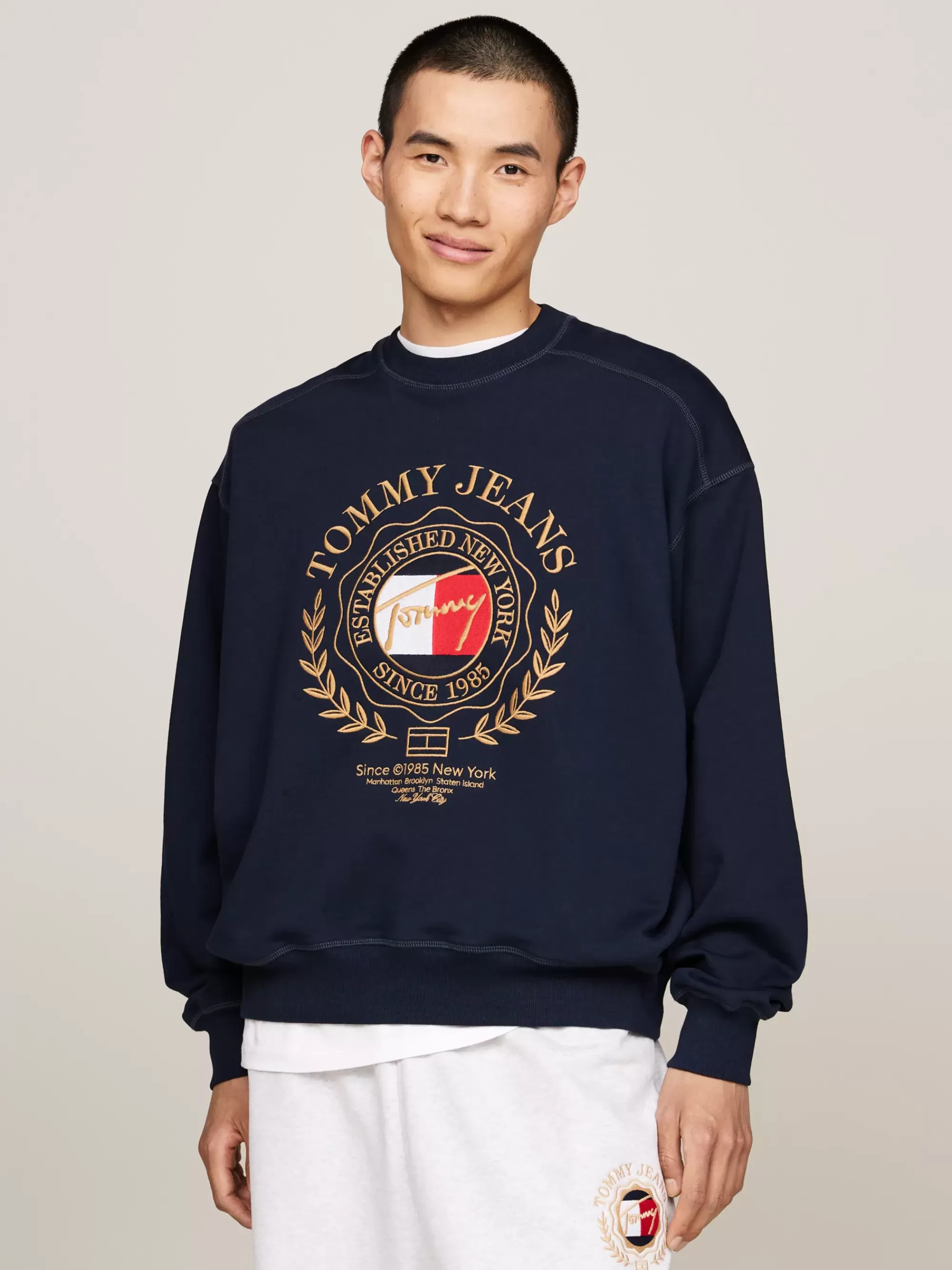 Plus Size Kleding & Inclusieve Maten | Sweatshirts & Hoodies*Tommy Hilfiger Prep Explorer Boxy Sweatshirt DARK NIGHT NAVY
