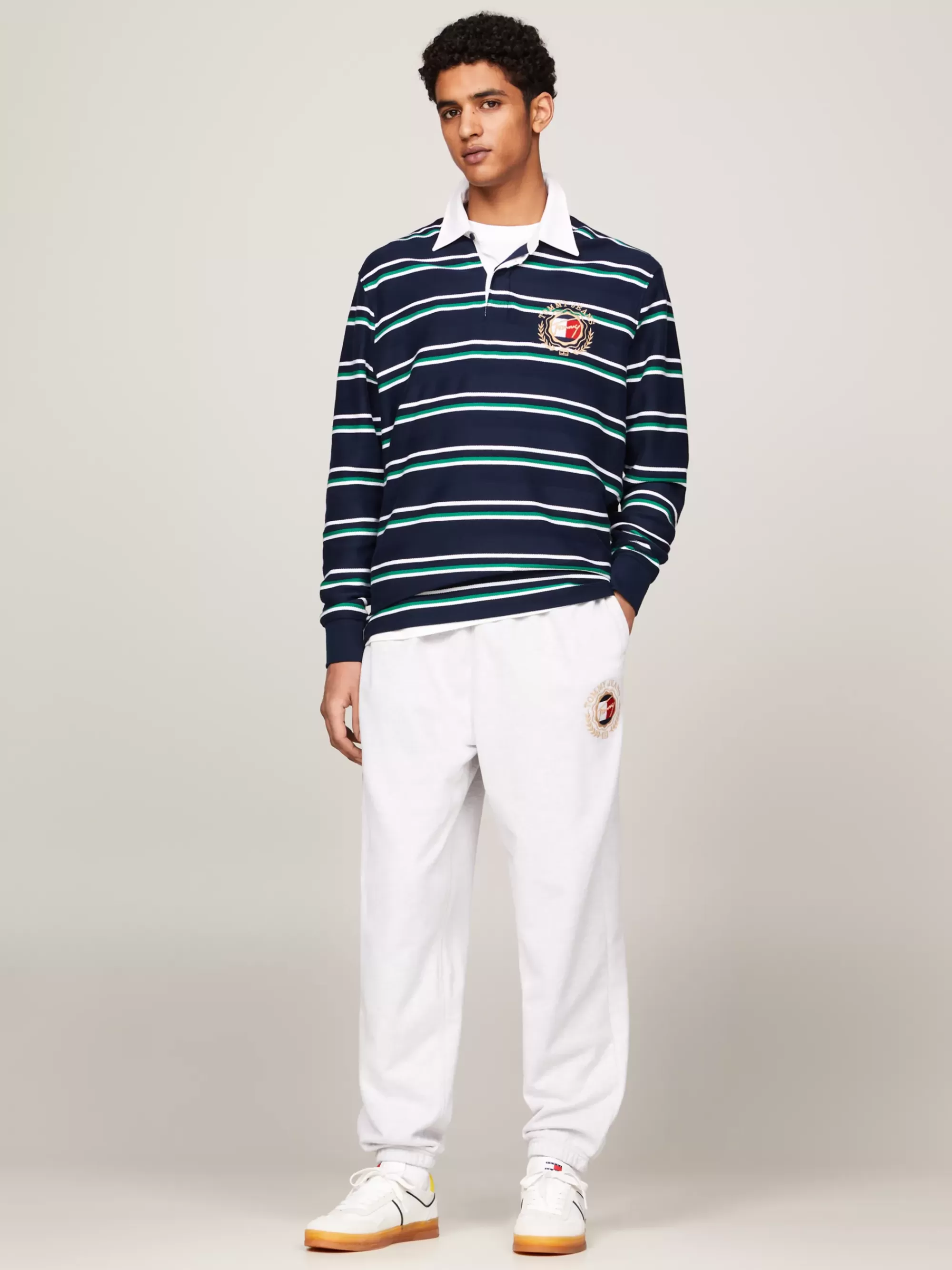 Polo's*Tommy Hilfiger Prep Explorer Casual Fit Rugbyshirt DARK NIGHT NAVY STRIPE
