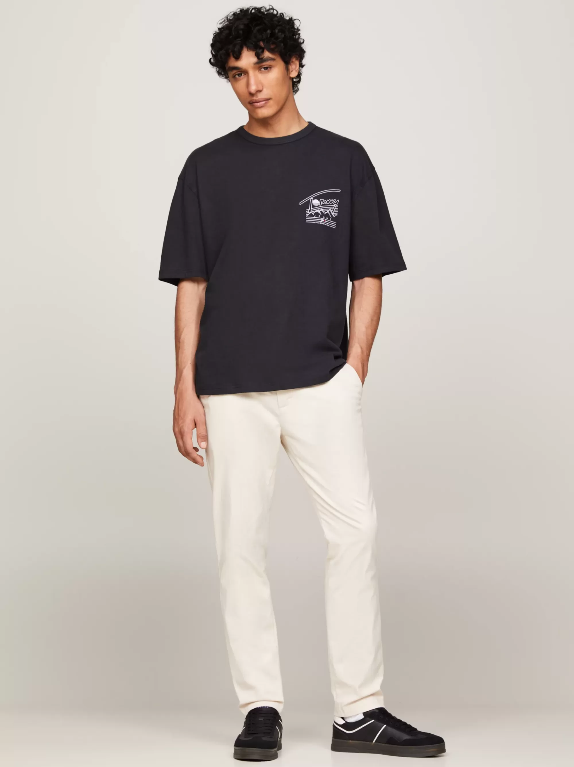 T-Shirts*Tommy Hilfiger Prep Explorer Oversized T-shirt Met Logo BLACK