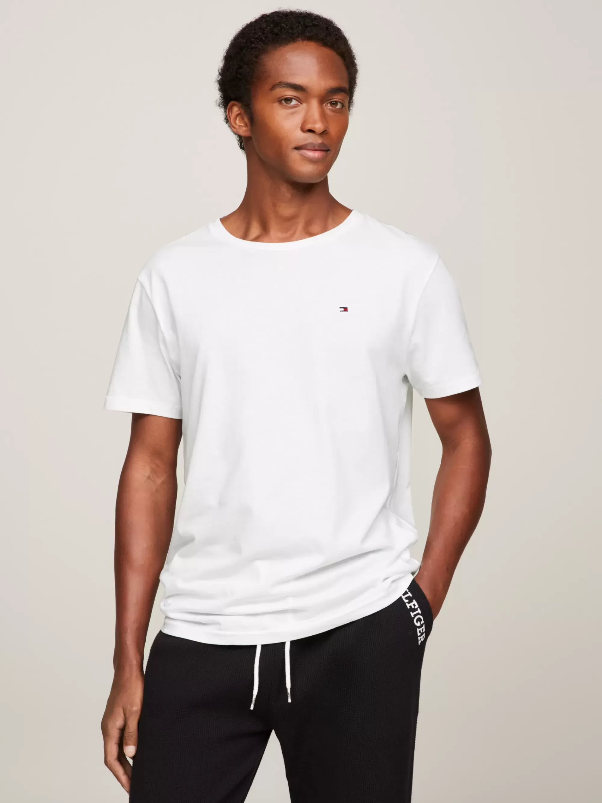 Loungewear*Tommy Hilfiger Puur Katoenen T-shirt WHITE