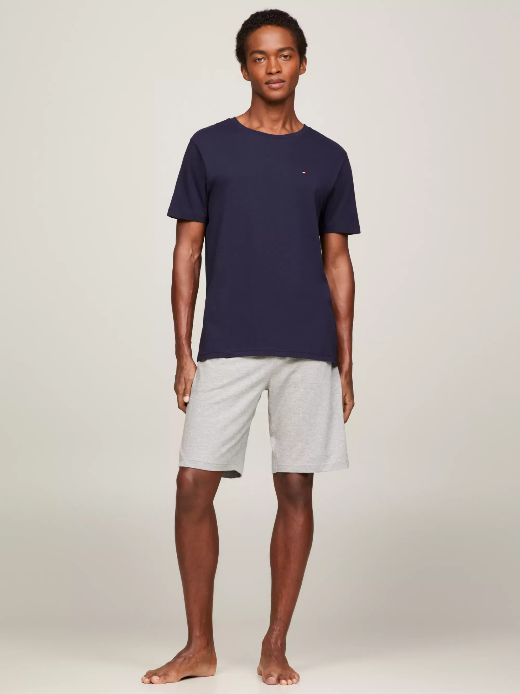 Loungewear*Tommy Hilfiger Puur Katoenen T-shirt NAVY BLAZER