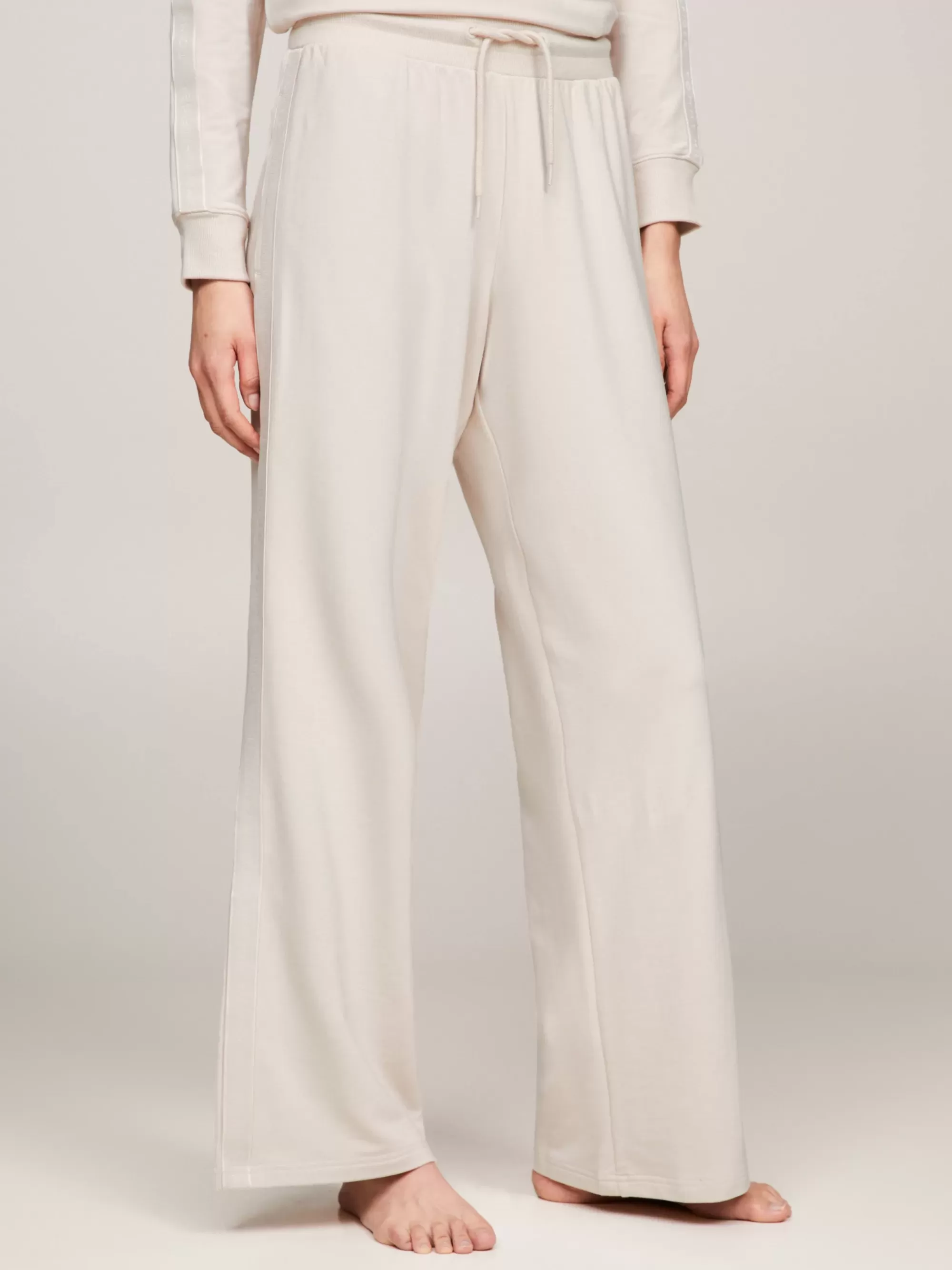 Loungewear*Tommy Hilfiger Pyjamabroek Met Trekkoord En Hilfiger-logo CASHMERE CREME