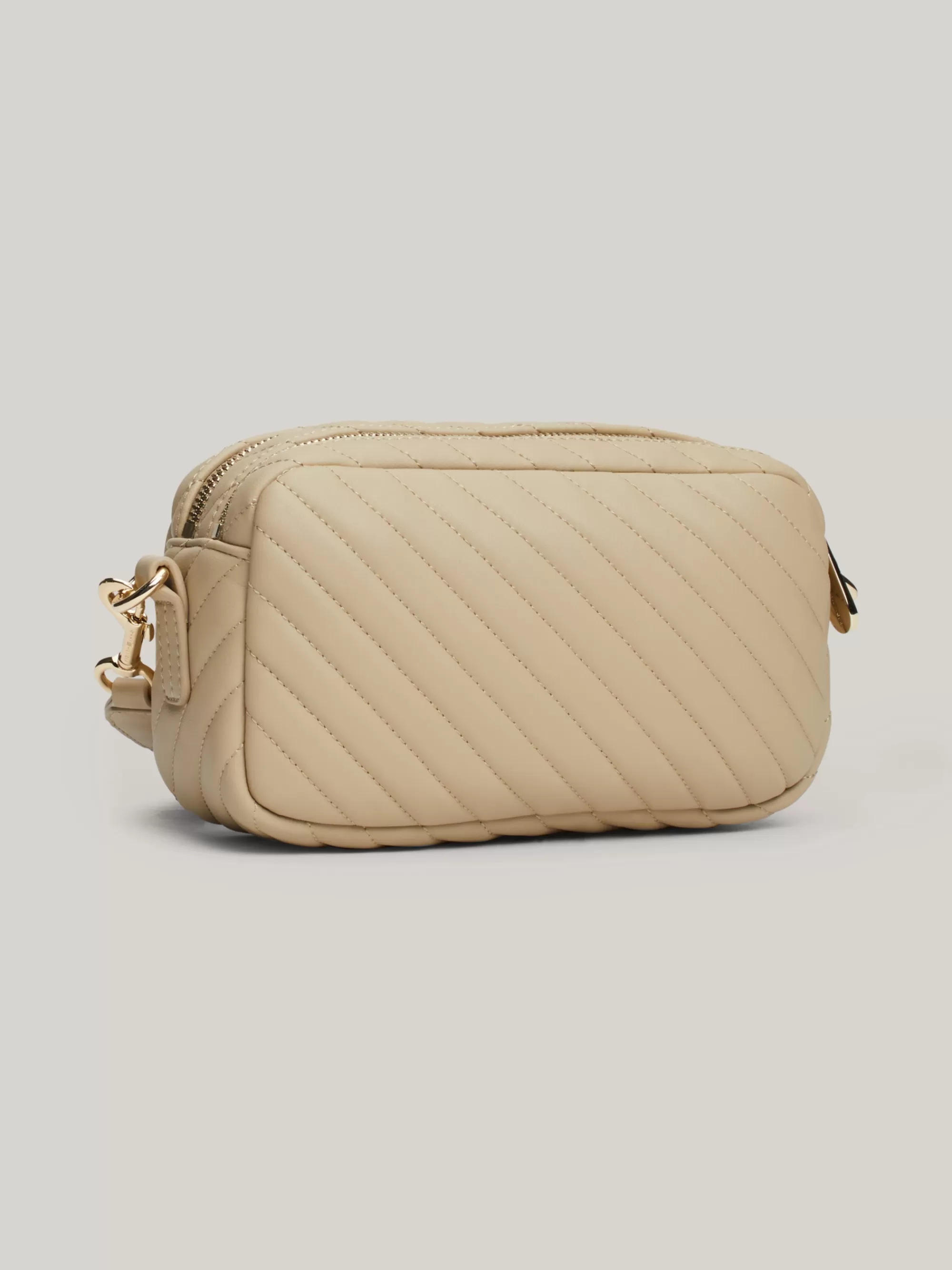Crossbodytassen*Tommy Hilfiger Quilted Cameratas Met TH-monogram BEIGE