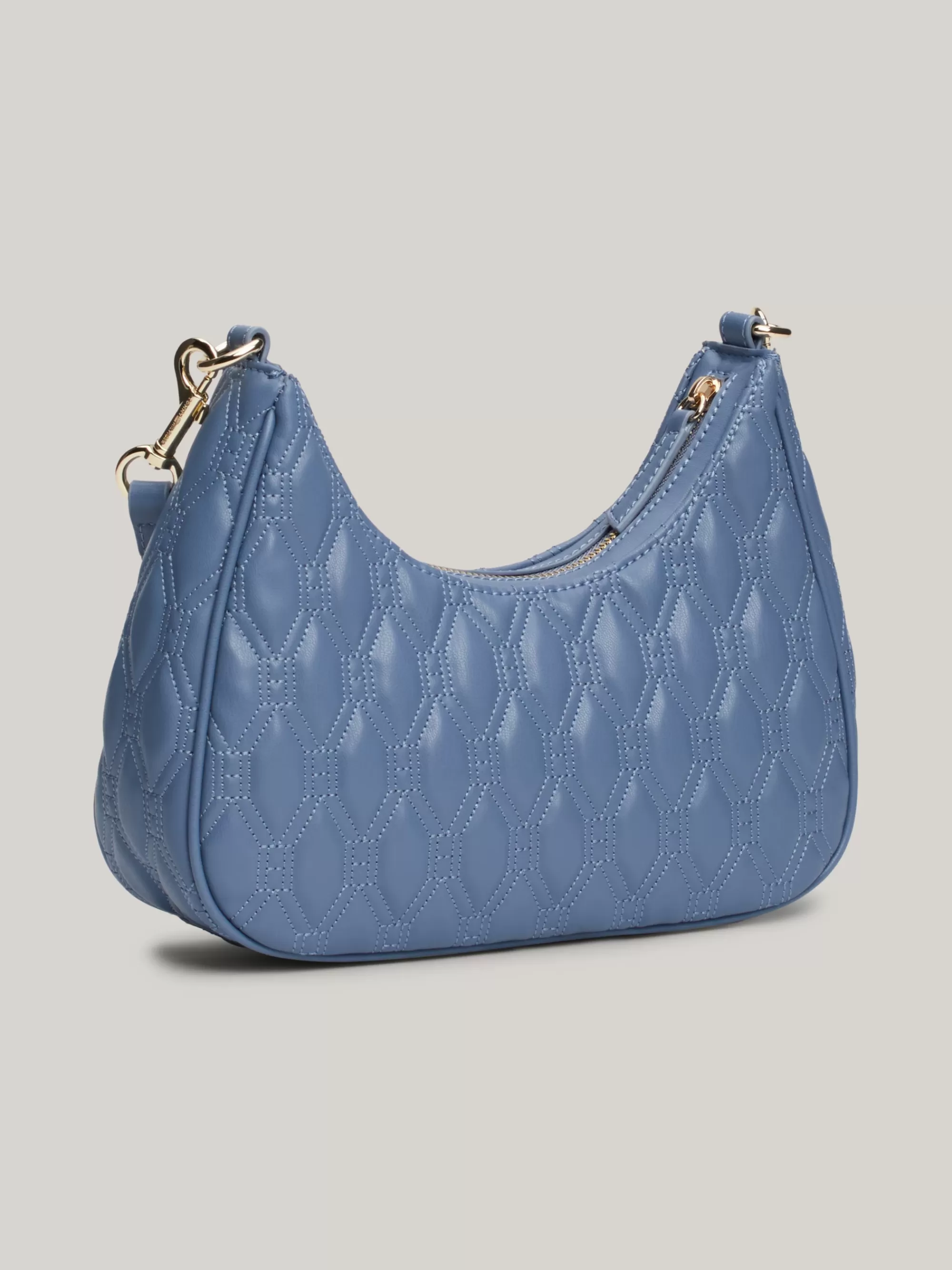 Crossbodytassen*Tommy Hilfiger Quilted Crossbodytas Met Monogram FADED INK