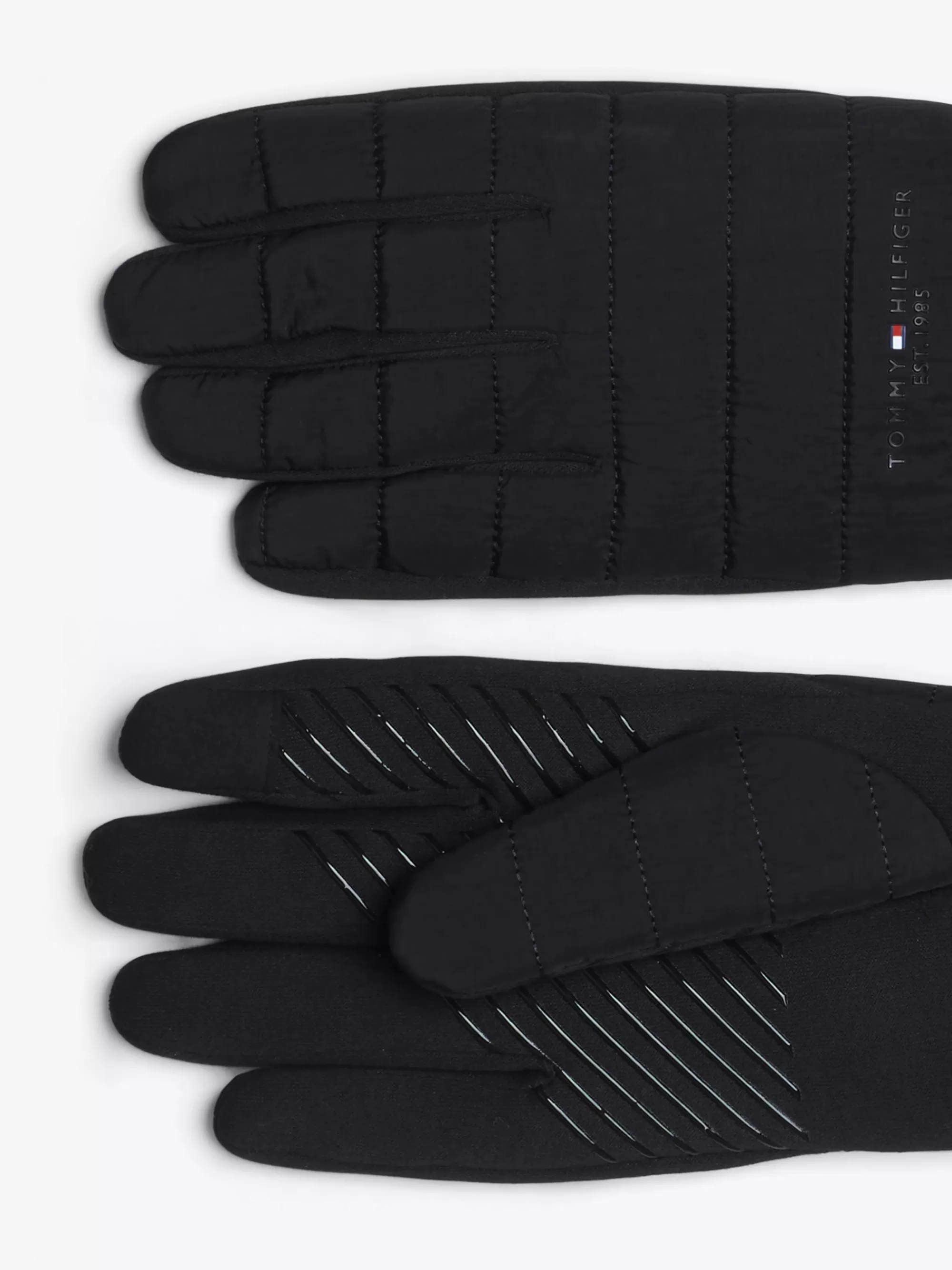 Mutsen, Handschoenen & Sjaals*Tommy Hilfiger Quilted Handschoenen Met Logo BLACK