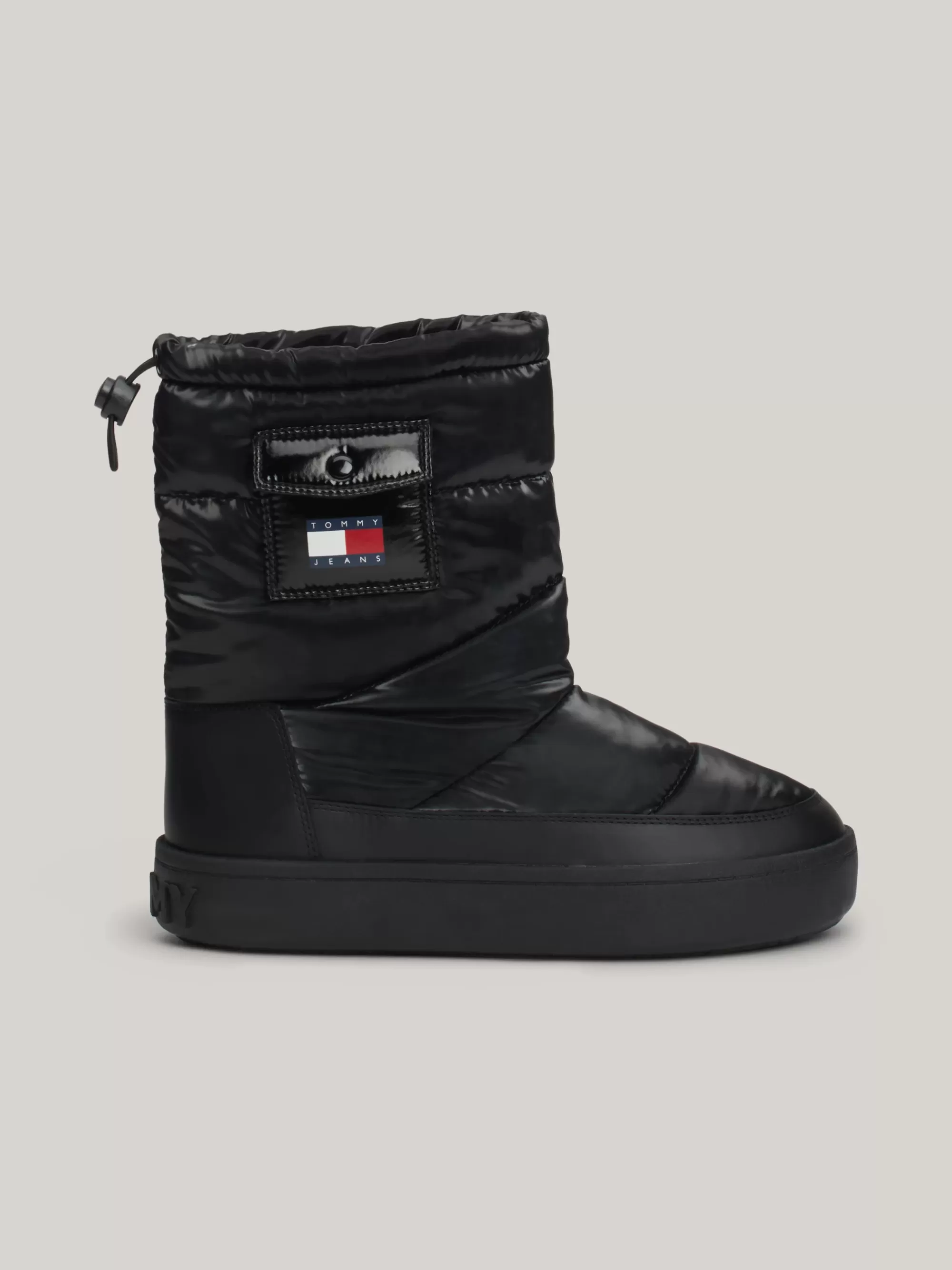 Laarzen & Enkellaarzen*Tommy Hilfiger Quilted Snowboot Met Warme Voering BLACK