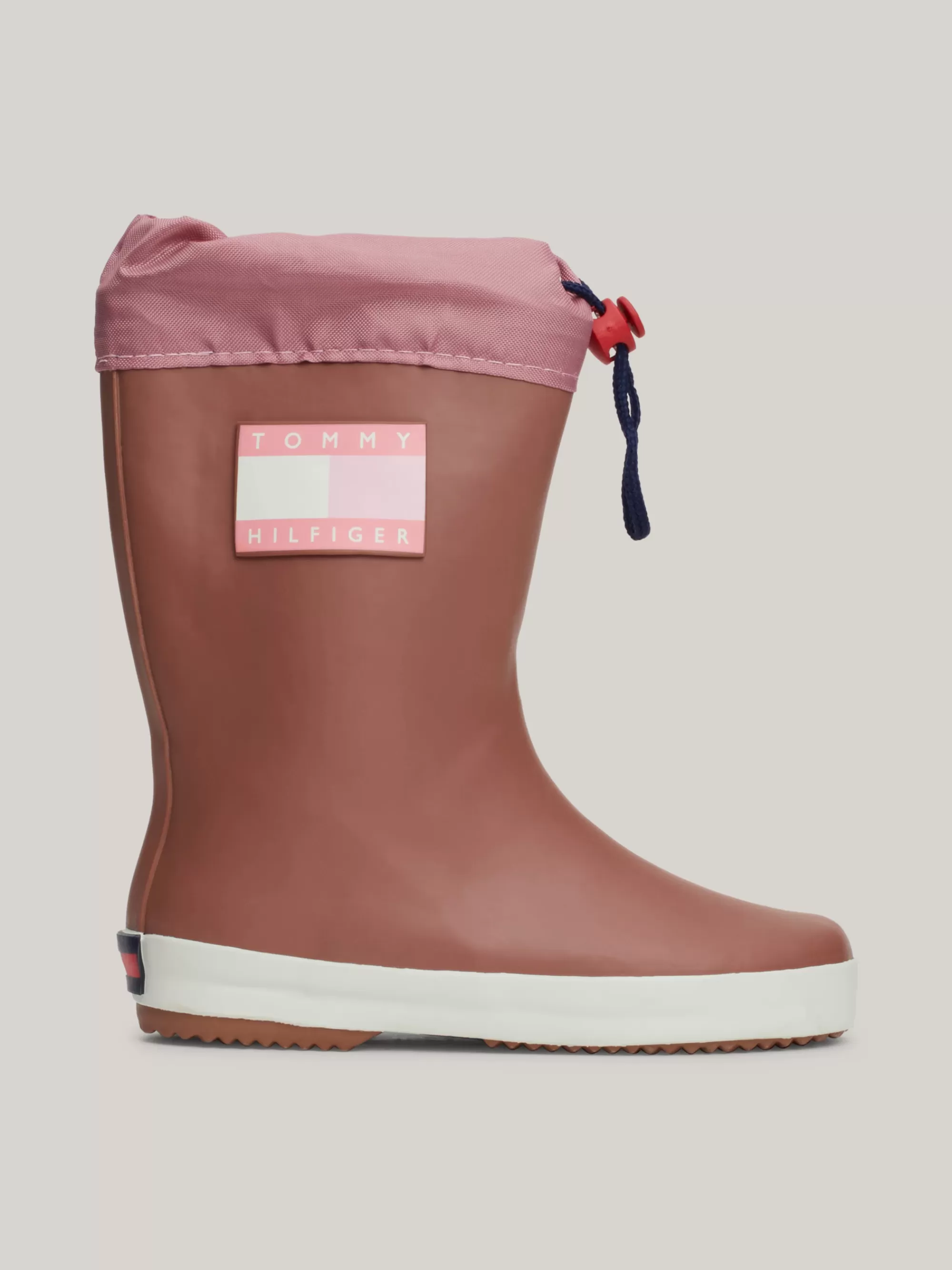 Schoenen & Accessoires*Tommy Hilfiger Regenlaars Met Trekkoord Met Stopper ANTIQUE ROSE