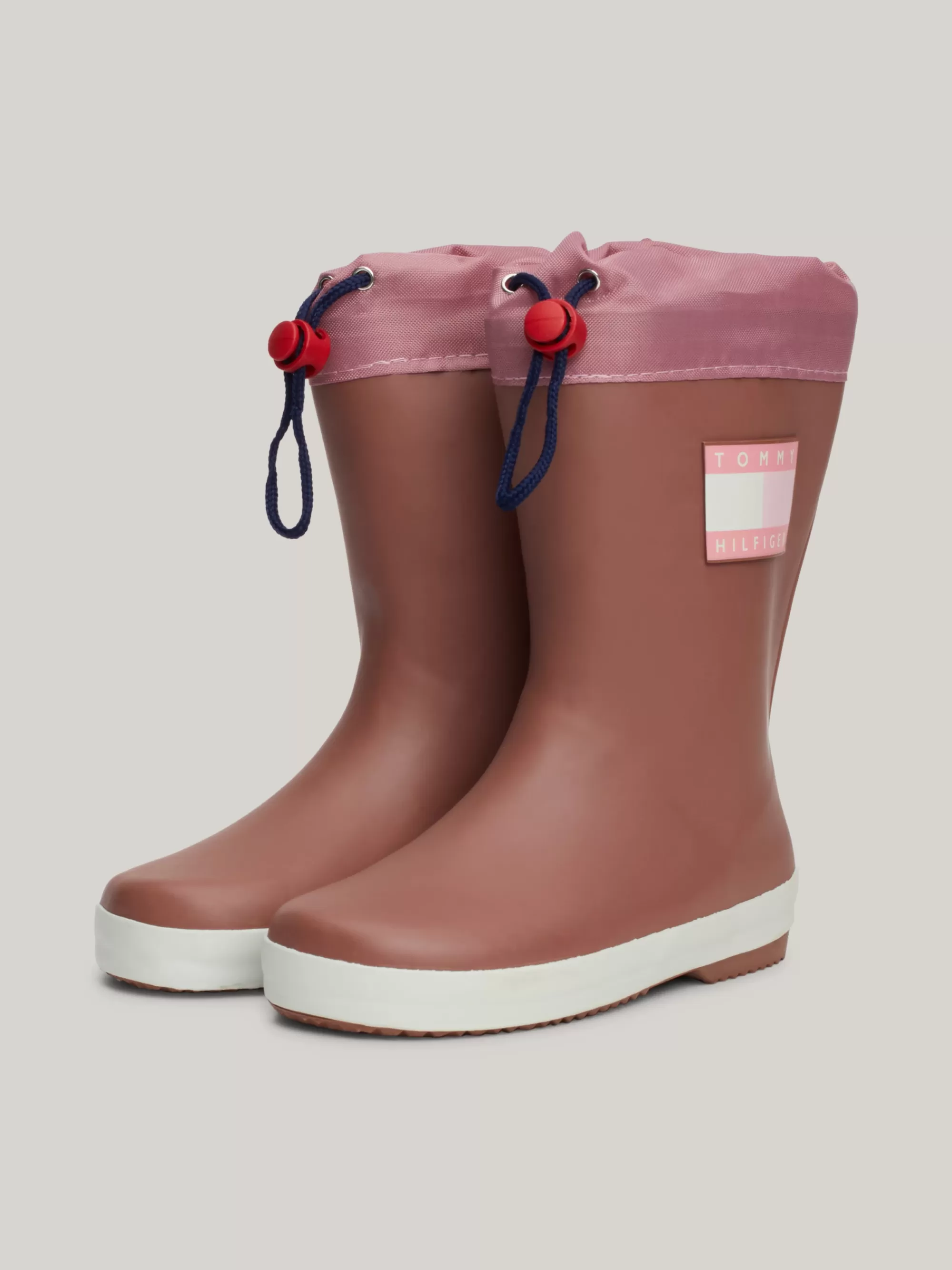 Schoenen & Accessoires*Tommy Hilfiger Regenlaars Met Trekkoord Met Stopper ANTIQUE ROSE