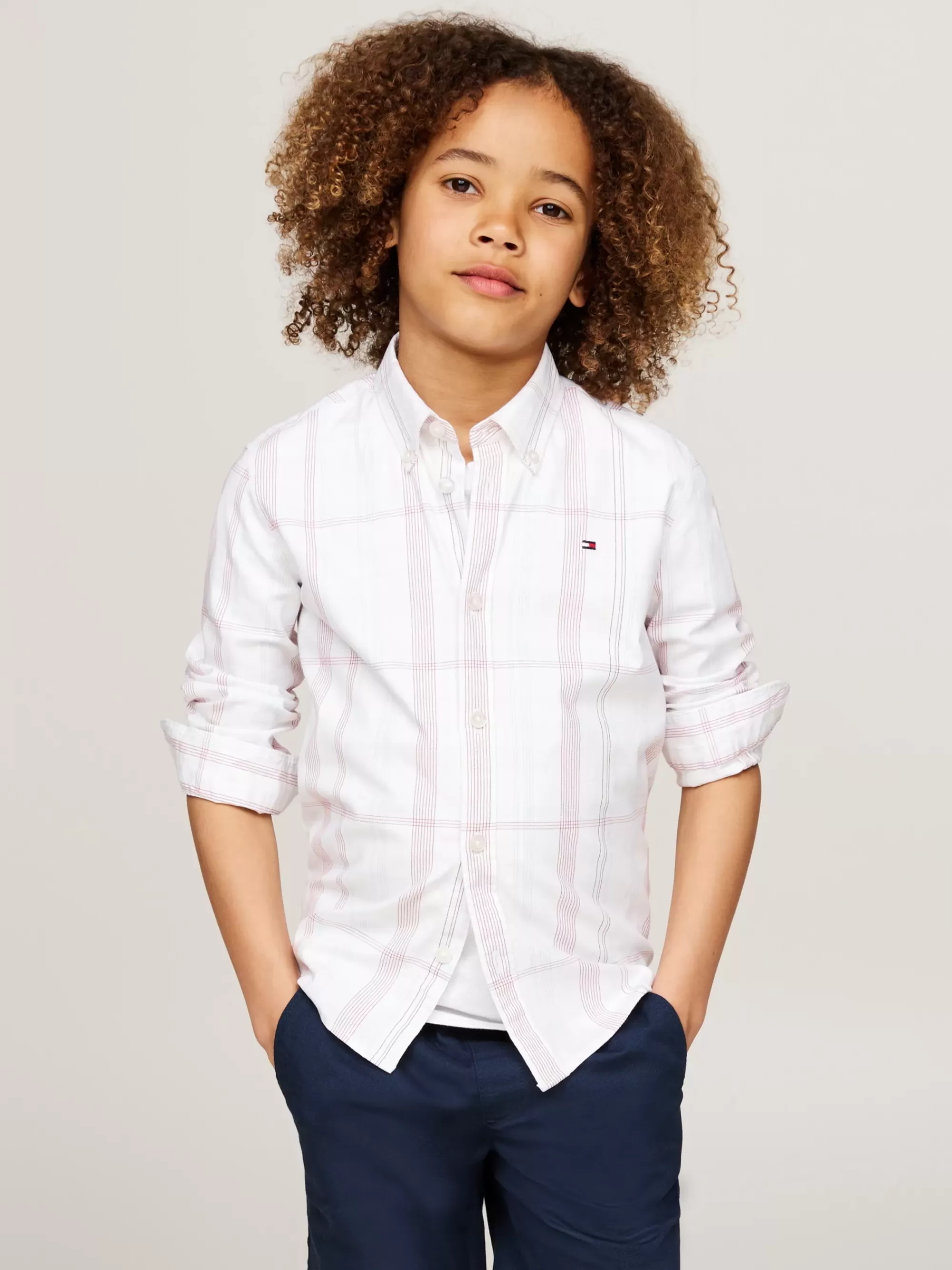 Overhemden*Tommy Hilfiger Regular Fit Overhemd Met Tartanruit RED CHECK