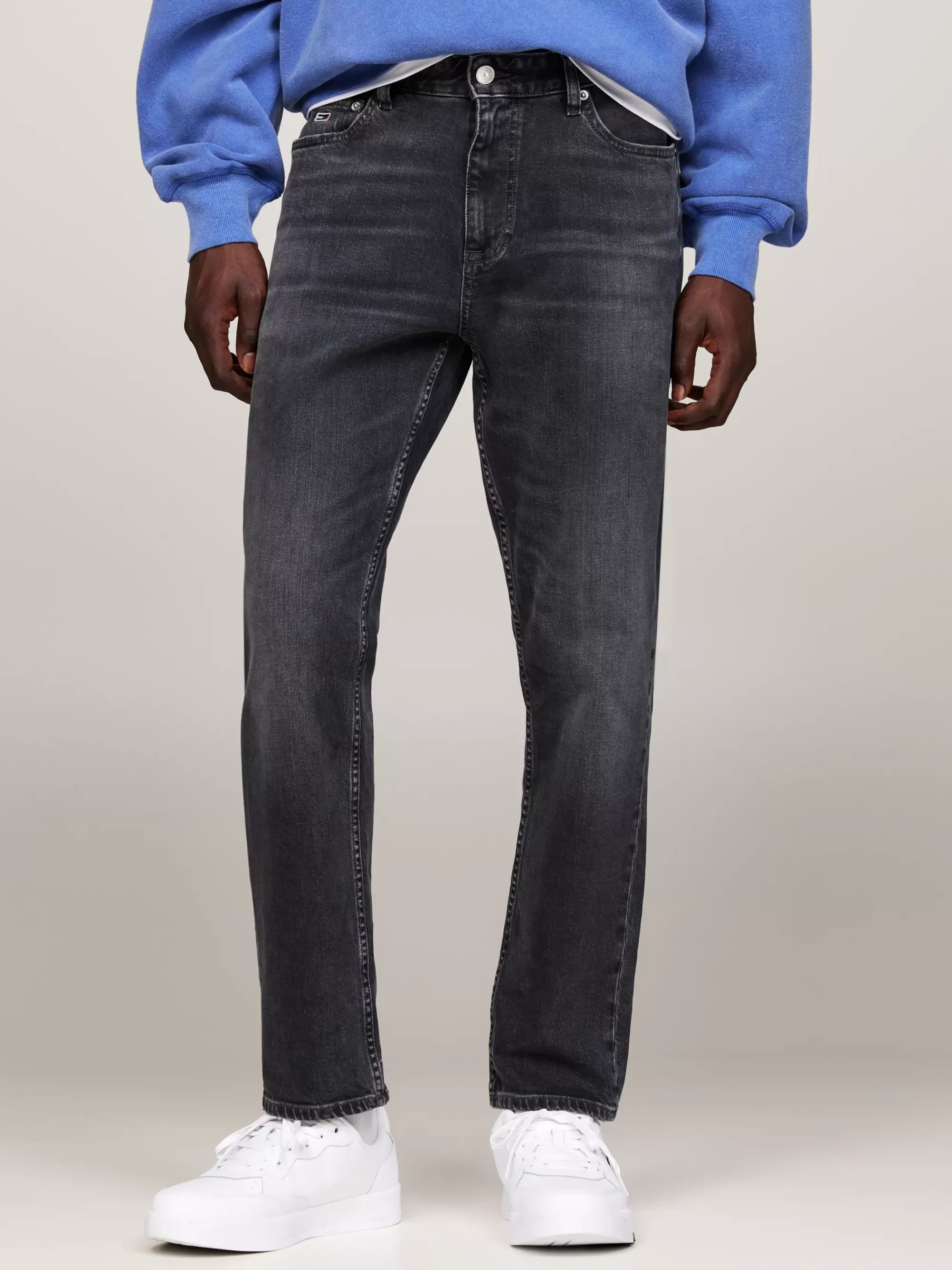 Jeans*Tommy Hilfiger Regular Zwarte Dad Jeans DENIM BLACK