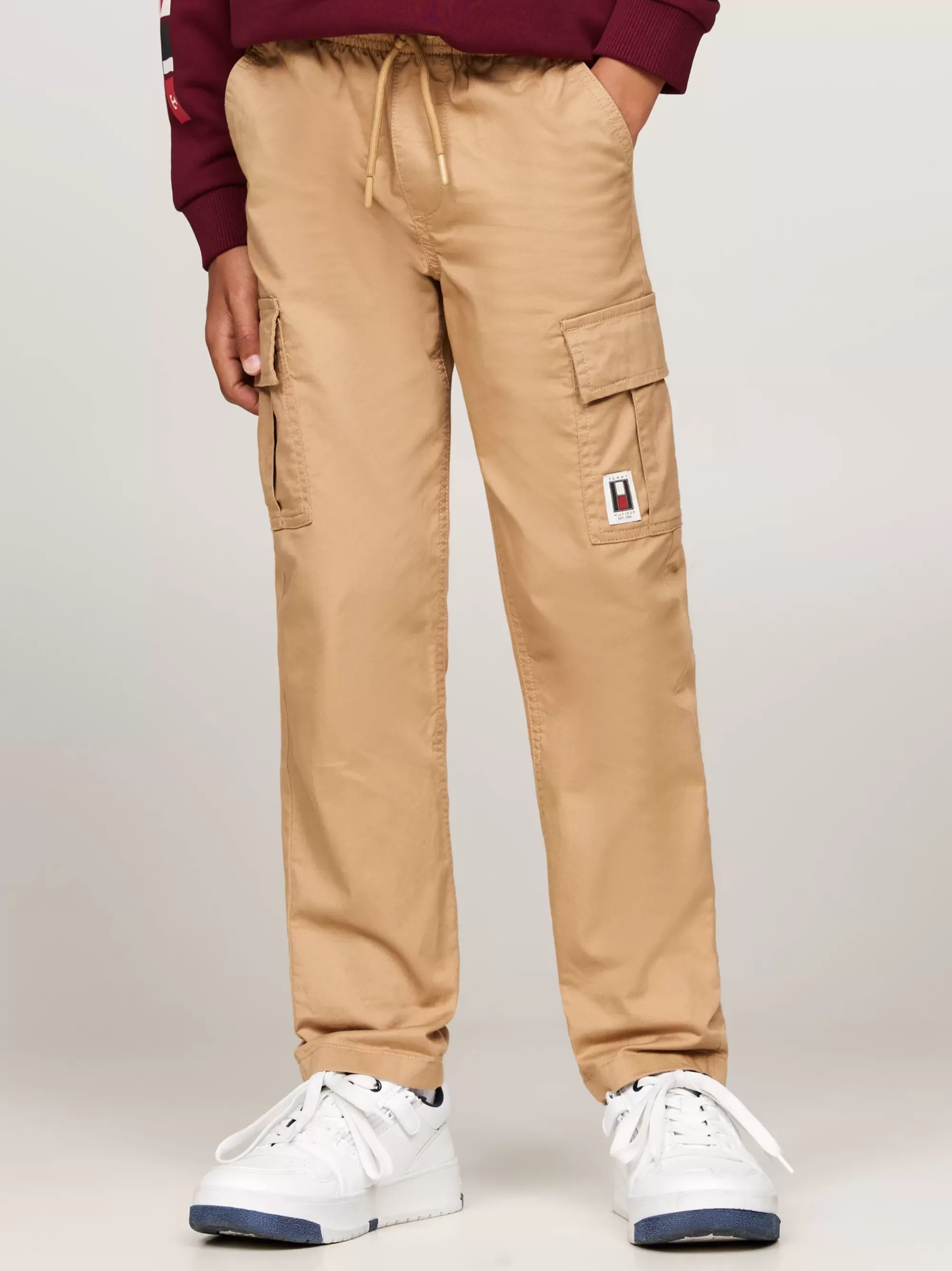 Broeken & Korte Broeken*Tommy Hilfiger Relaxed Fit Pull-on Cargobroek CLASSIC KHAKI