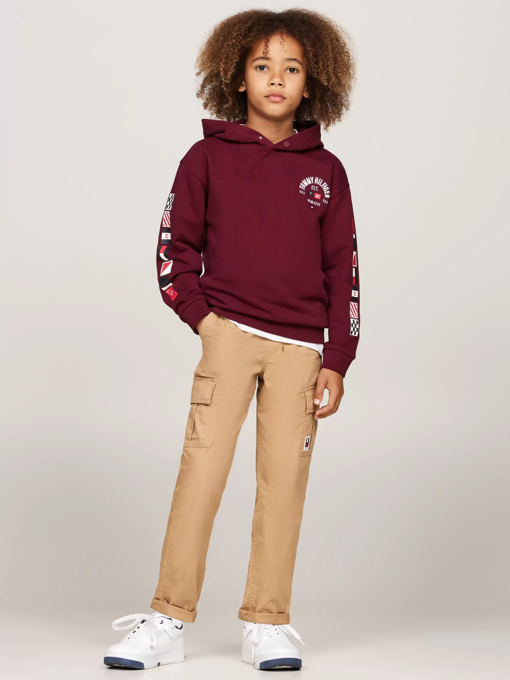 Broeken & Korte Broeken*Tommy Hilfiger Relaxed Fit Pull-on Cargobroek CLASSIC KHAKI