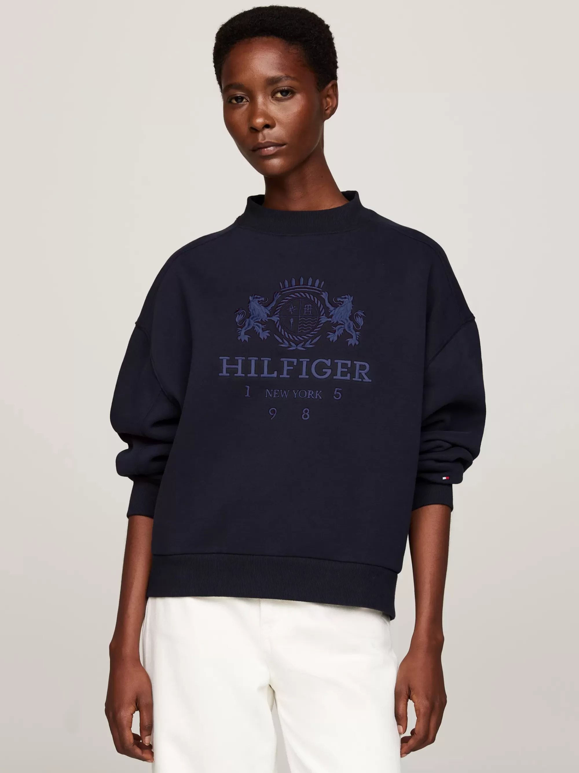 Sweatshirts & Hoodies*Tommy Hilfiger Relaxed Fit Sweatshirt Met Geborduurd Logo DESERT SKY