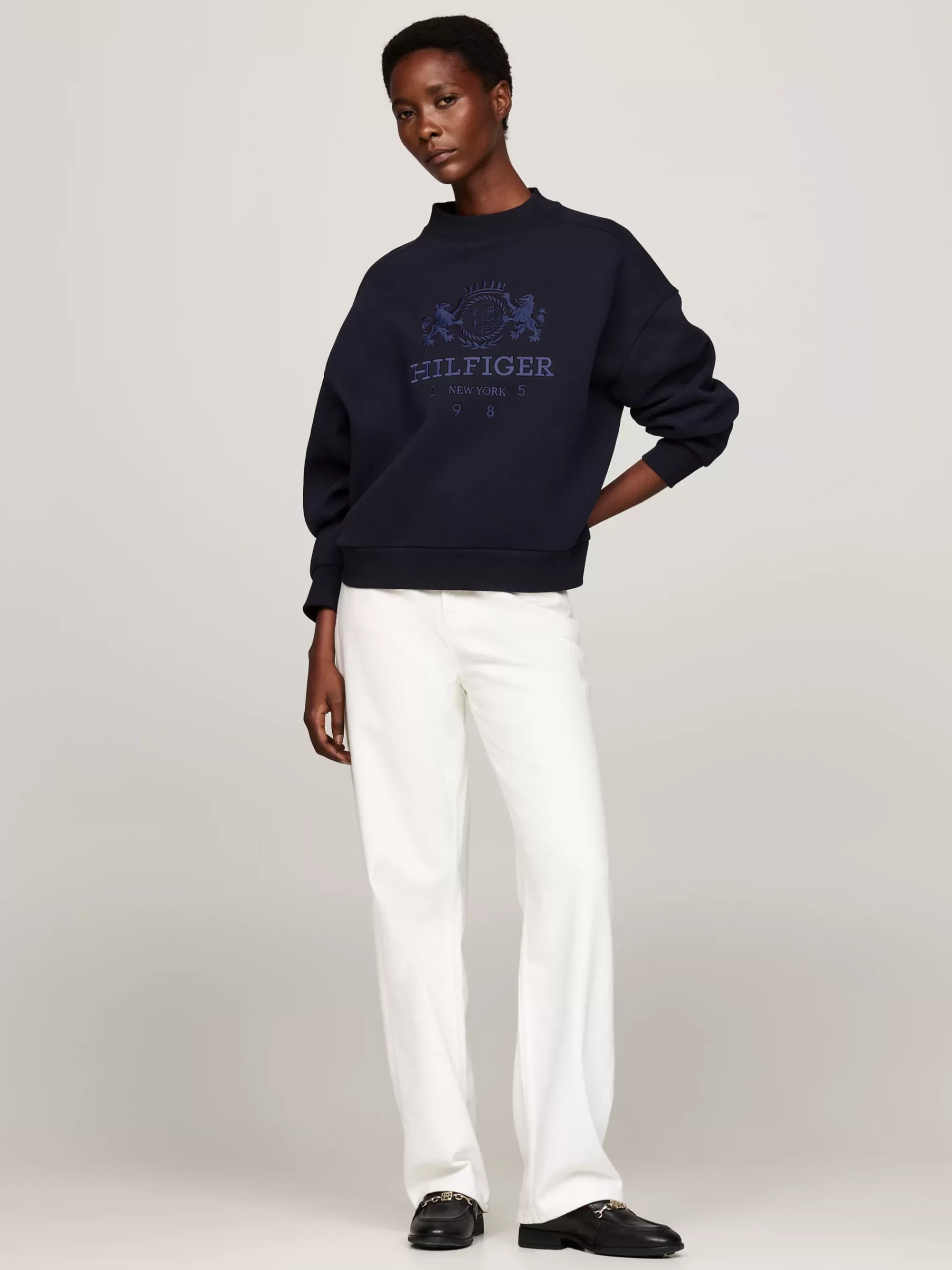 Sweatshirts & Hoodies*Tommy Hilfiger Relaxed Fit Sweatshirt Met Geborduurd Logo DESERT SKY